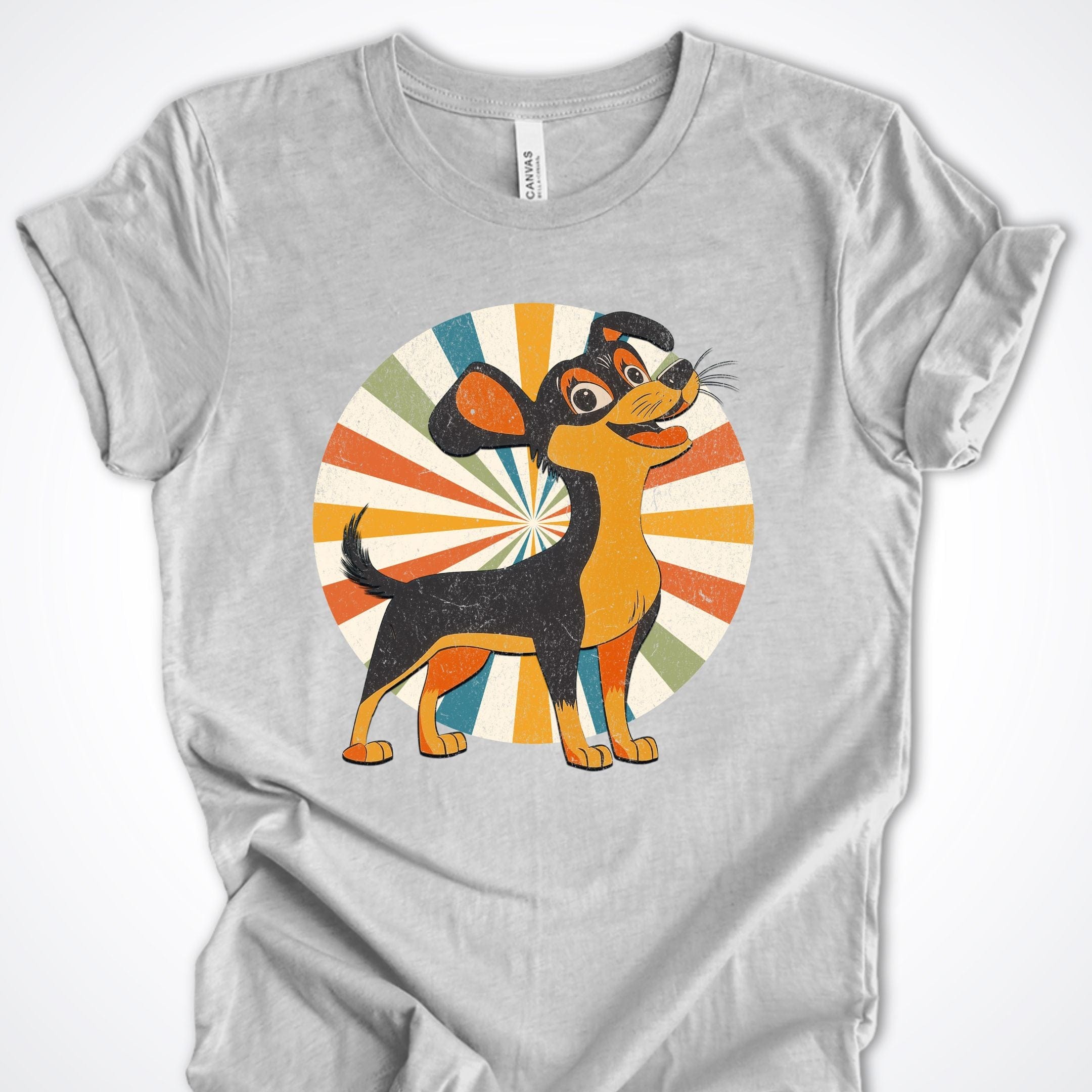 T-Shirt Athletic Heather / S Vintage Pup Dazzle Premium Unisex T-Shirt ReallyintoDogs