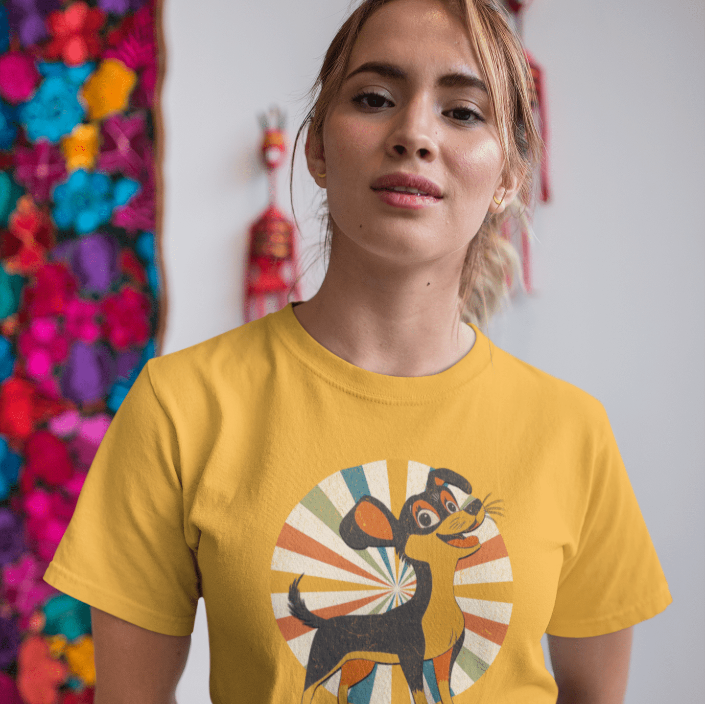 T-Shirt Vintage Pup Dazzle Premium Unisex T-Shirt ReallyintoDogs