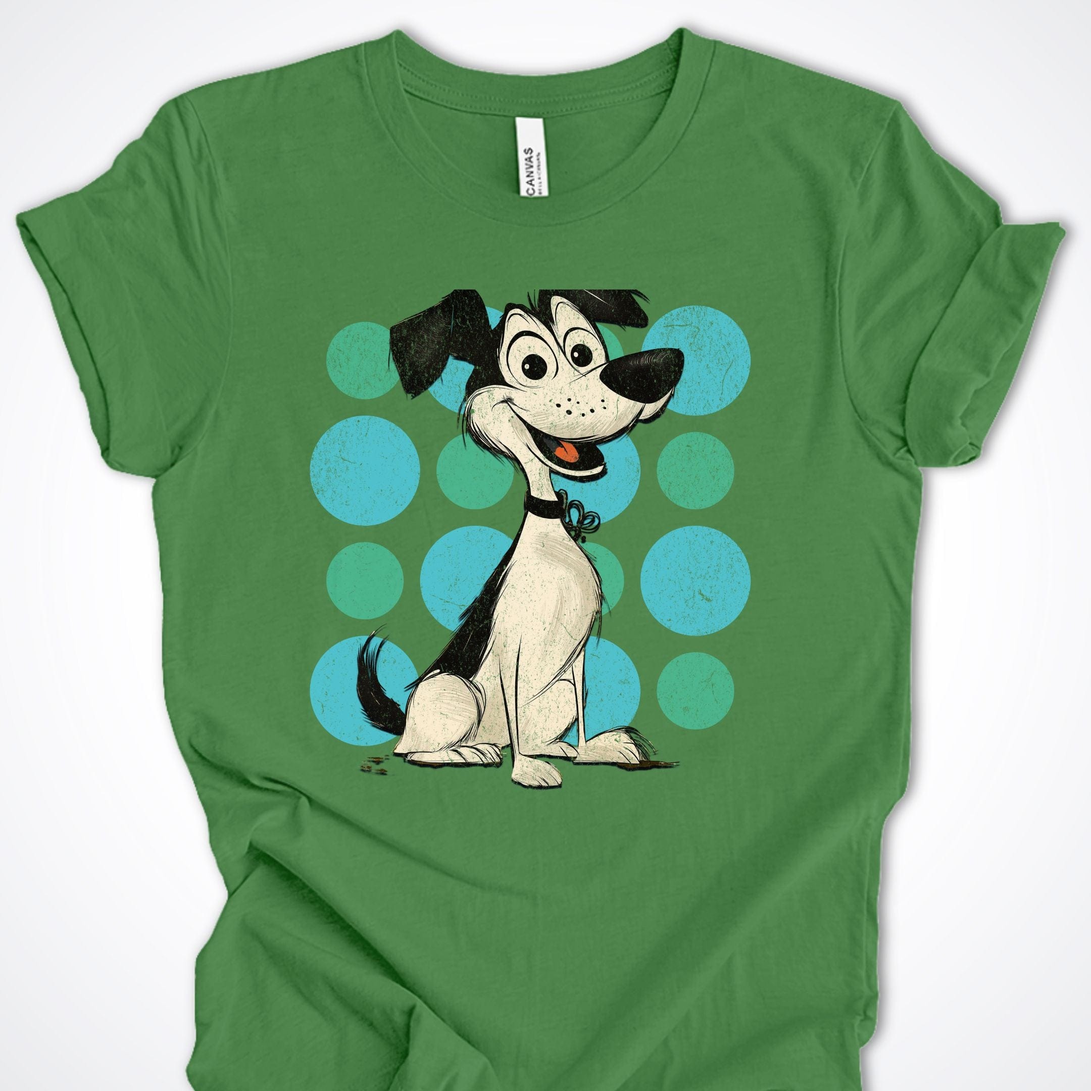 T-Shirt Leaf / S Vintage Pup Vagabond Premium Unisex T-Shirt ReallyintoDogs