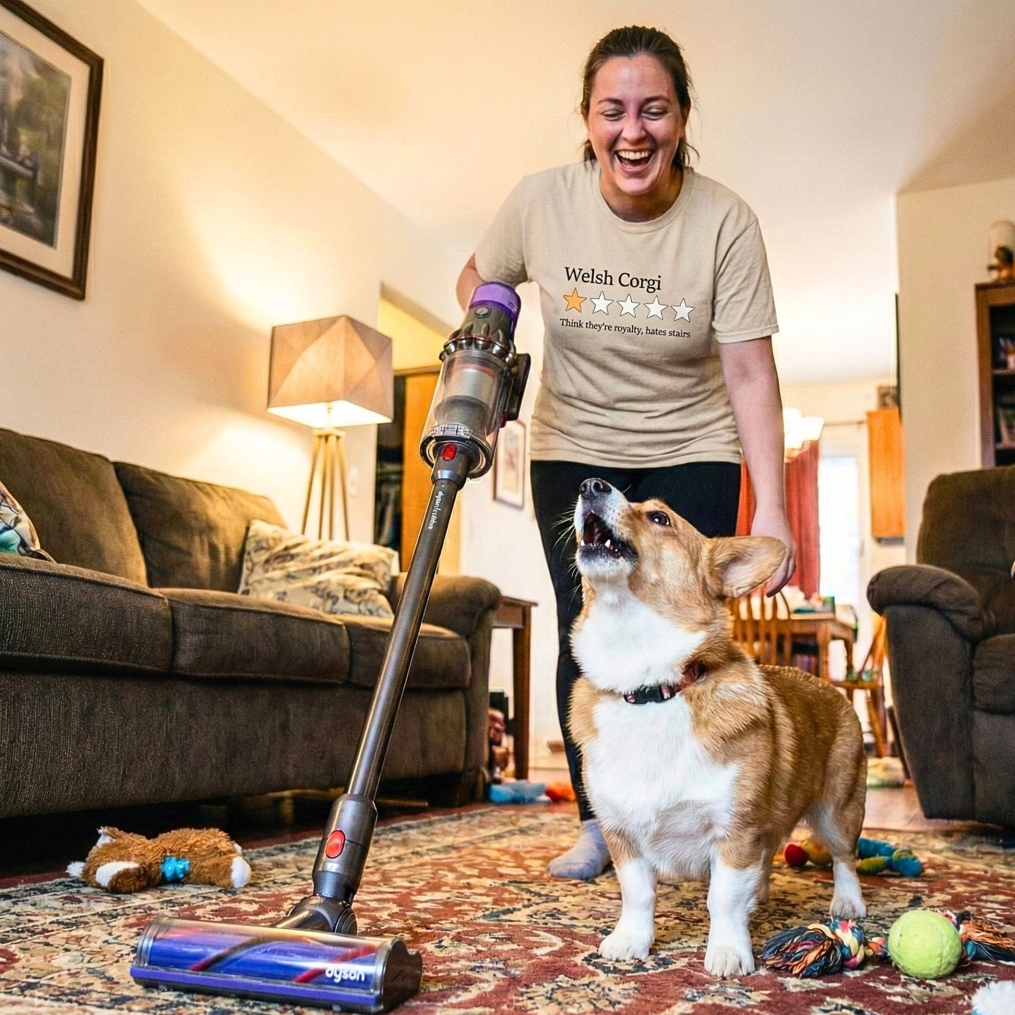 T-Shirt Welsh Corgi One Star Review T-Shirt ReallyintoDogs