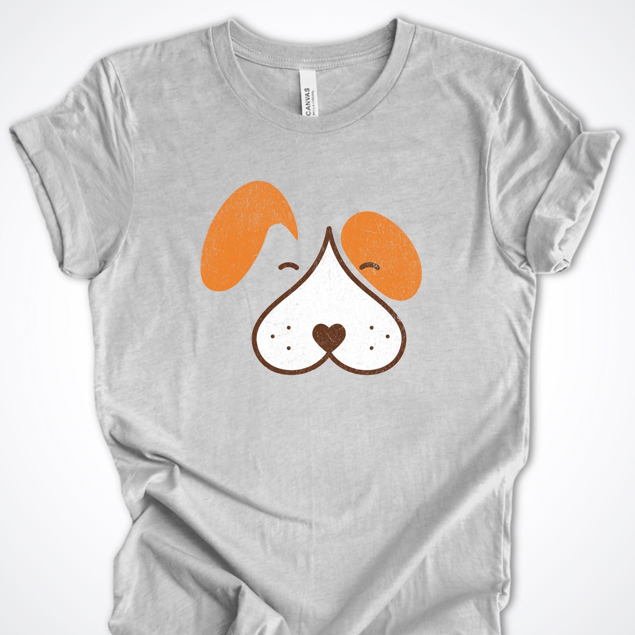 T-Shirt Athletic Heather / S Wet Nose Puppy Face Premium Unisex T-Shirt ReallyintoDogs