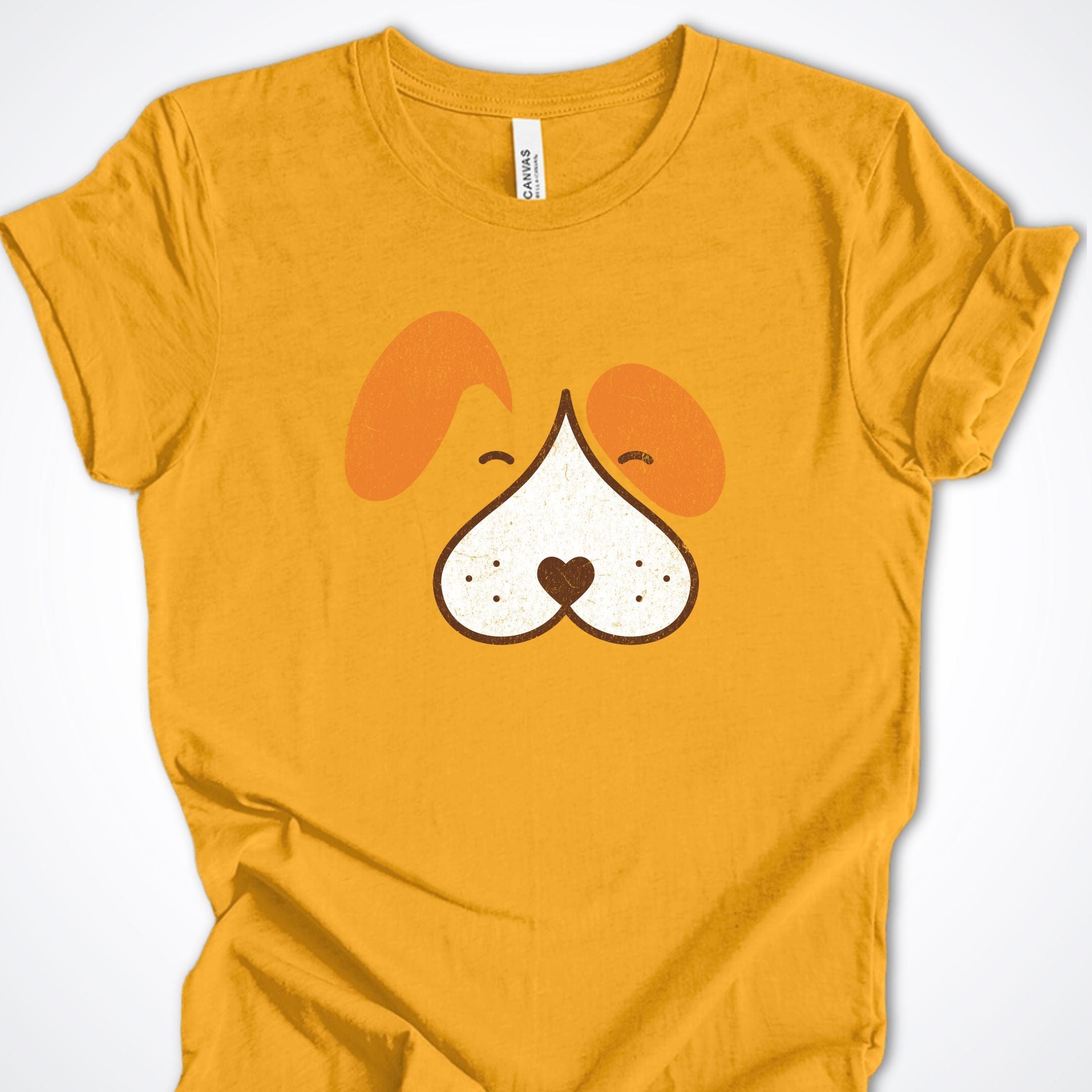 T-Shirt Gold / S Wet Nose Puppy Face Premium Unisex T-Shirt ReallyintoDogs