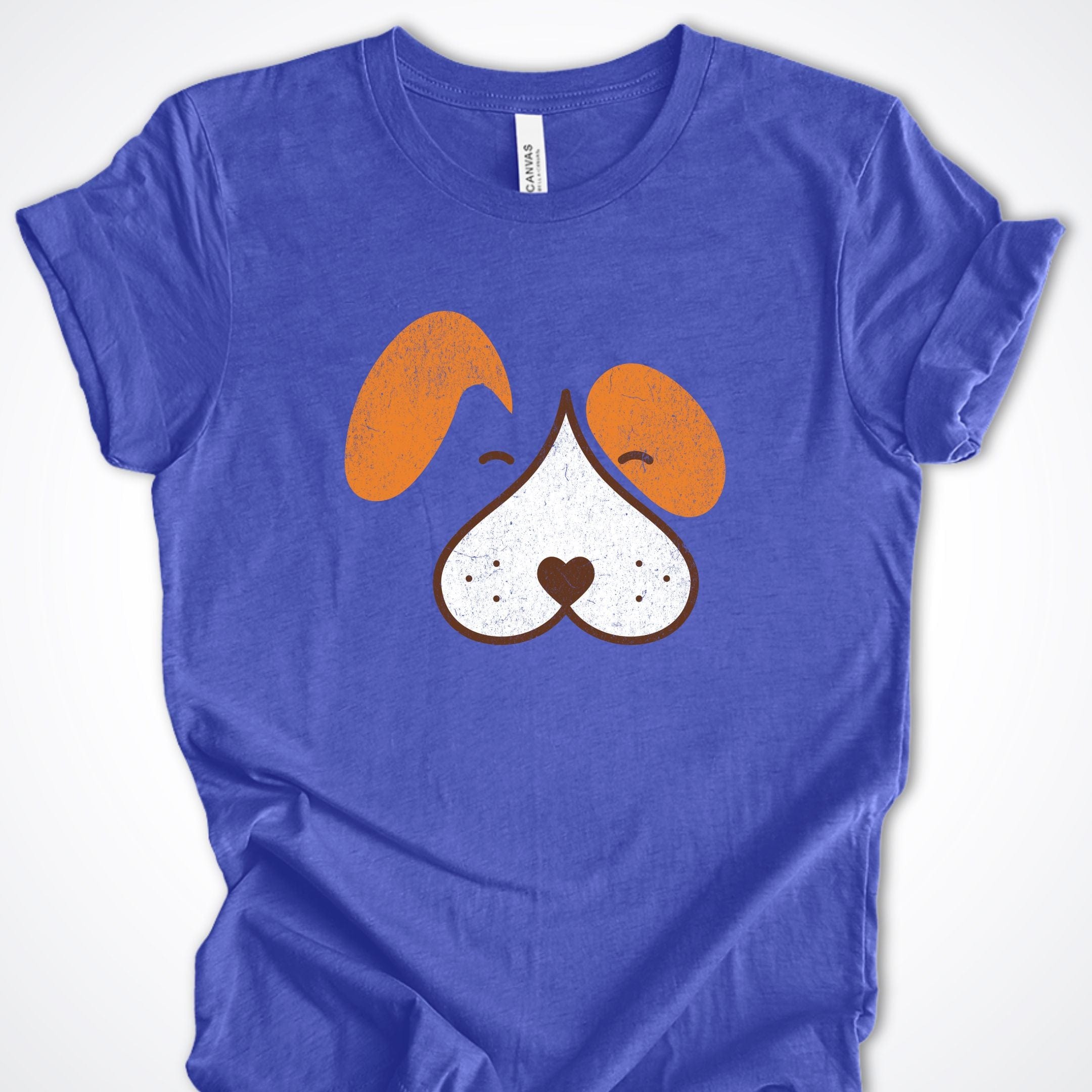 T-Shirt Heather True Royal / S Wet Nose Puppy Face Premium Unisex T-Shirt ReallyintoDogs