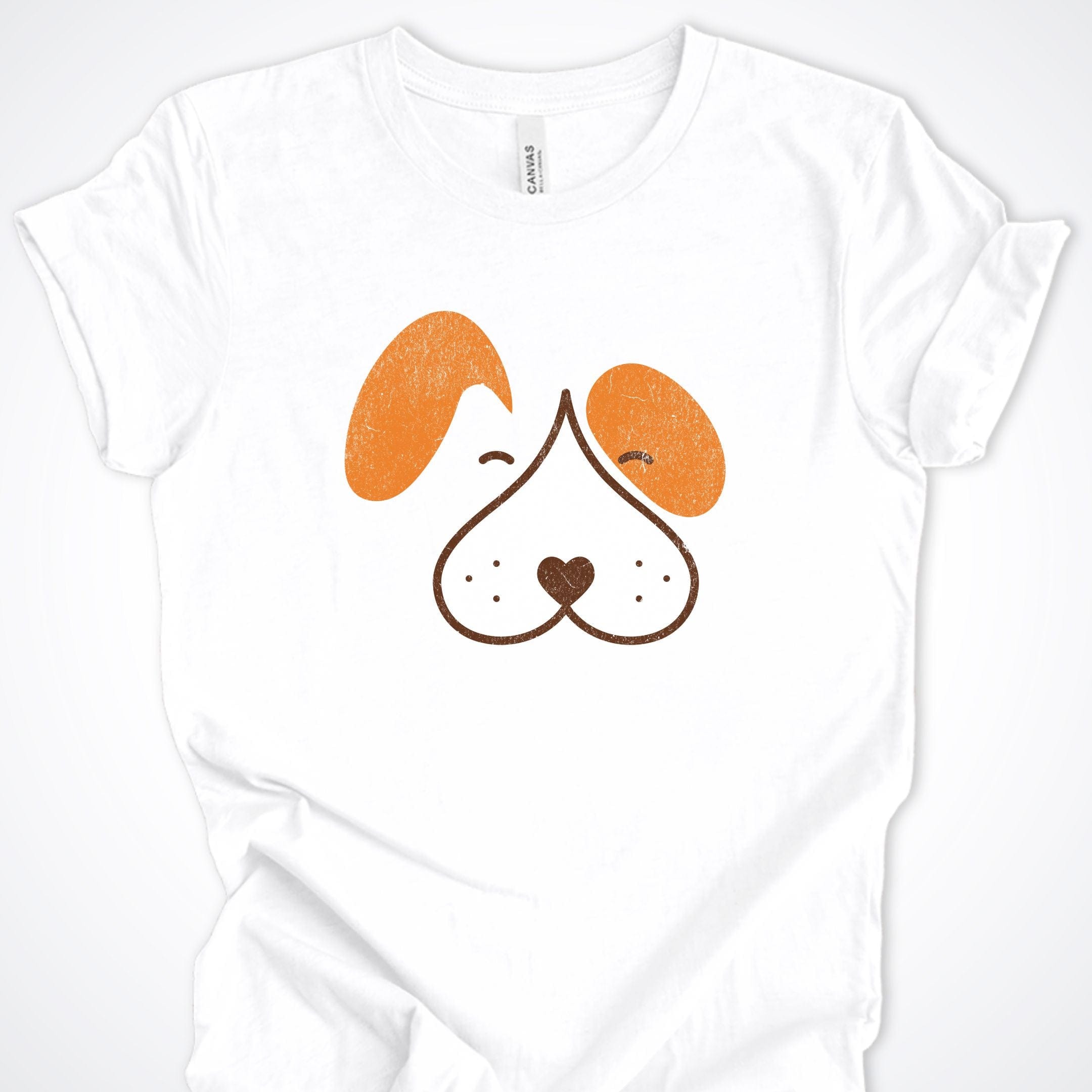 T-Shirt White / S Wet Nose Puppy Face Premium Unisex T-Shirt ReallyintoDogs
