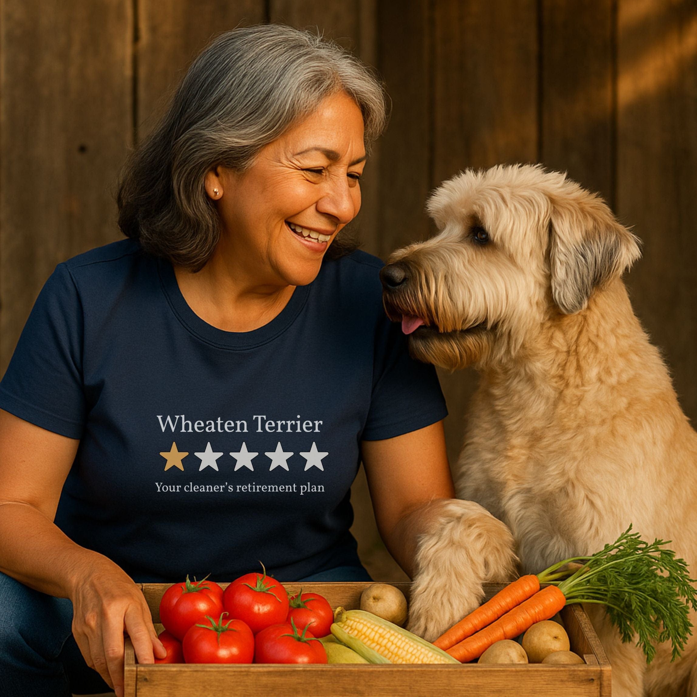 T-Shirt Wheaten Terrier One Star Review T-Shirt ReallyintoDogs