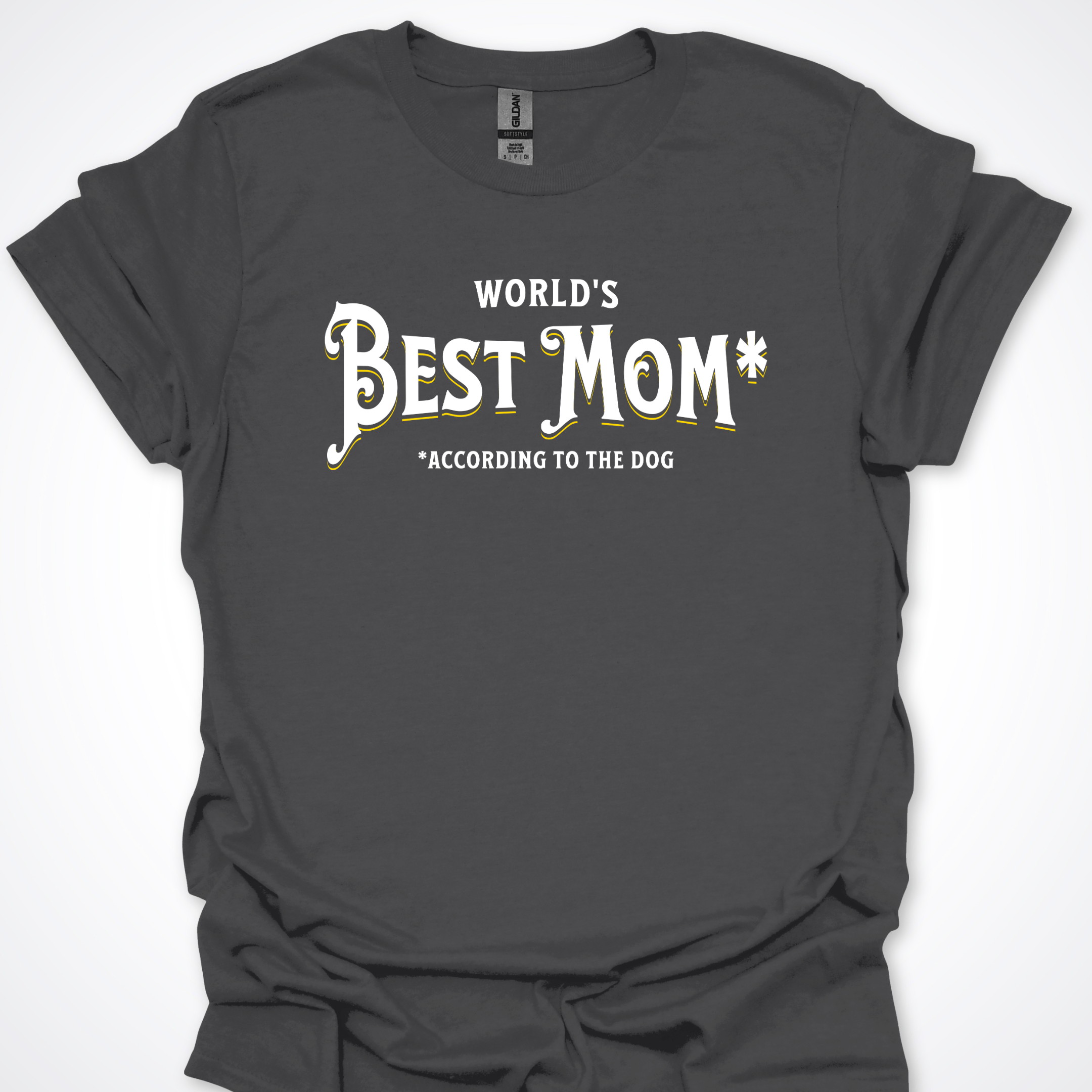 T-Shirt Charcoal / S World's Best Mom T-Shirt ReallyintoDogs