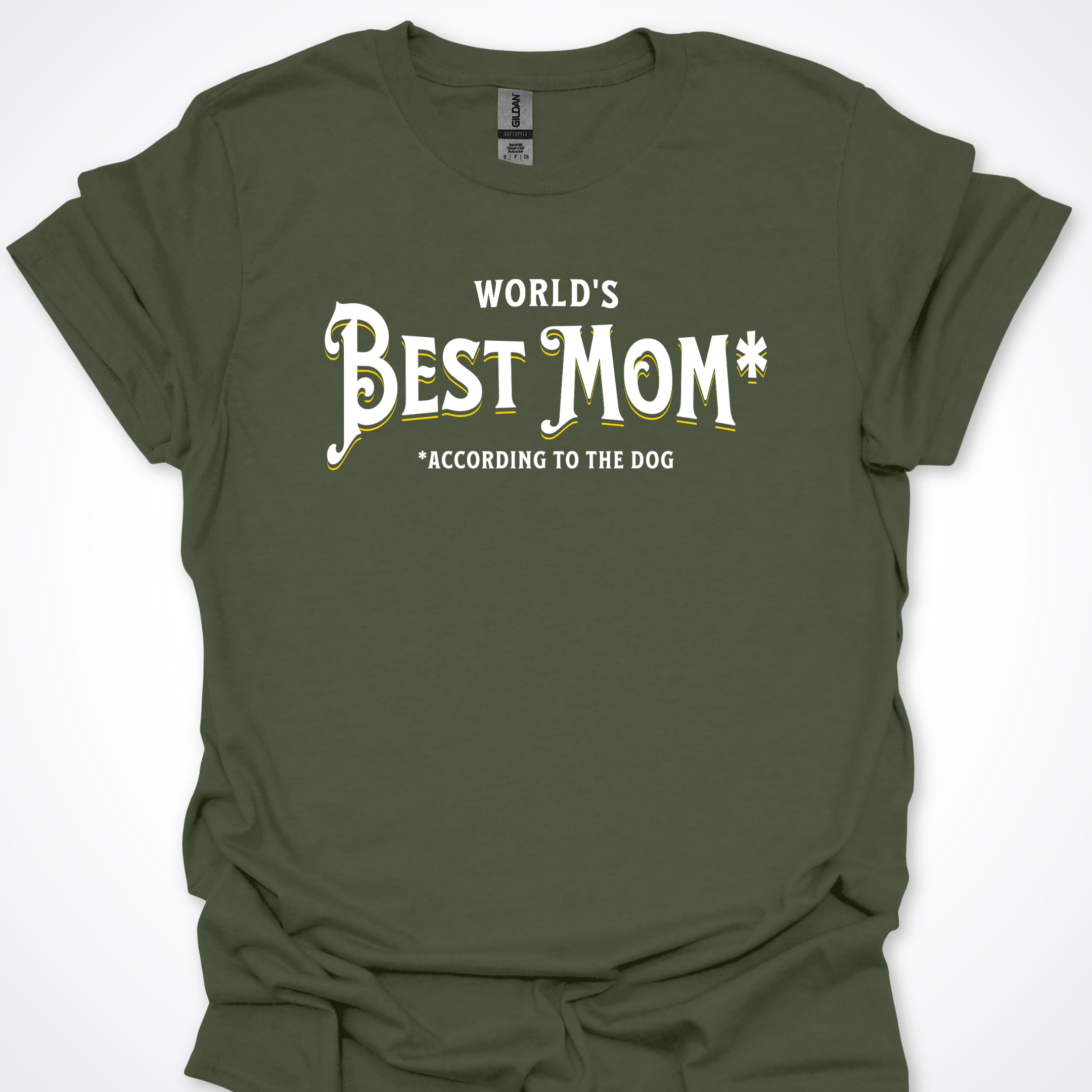 T-Shirt Military Green / S World's Best Mom T-Shirt ReallyintoDogs