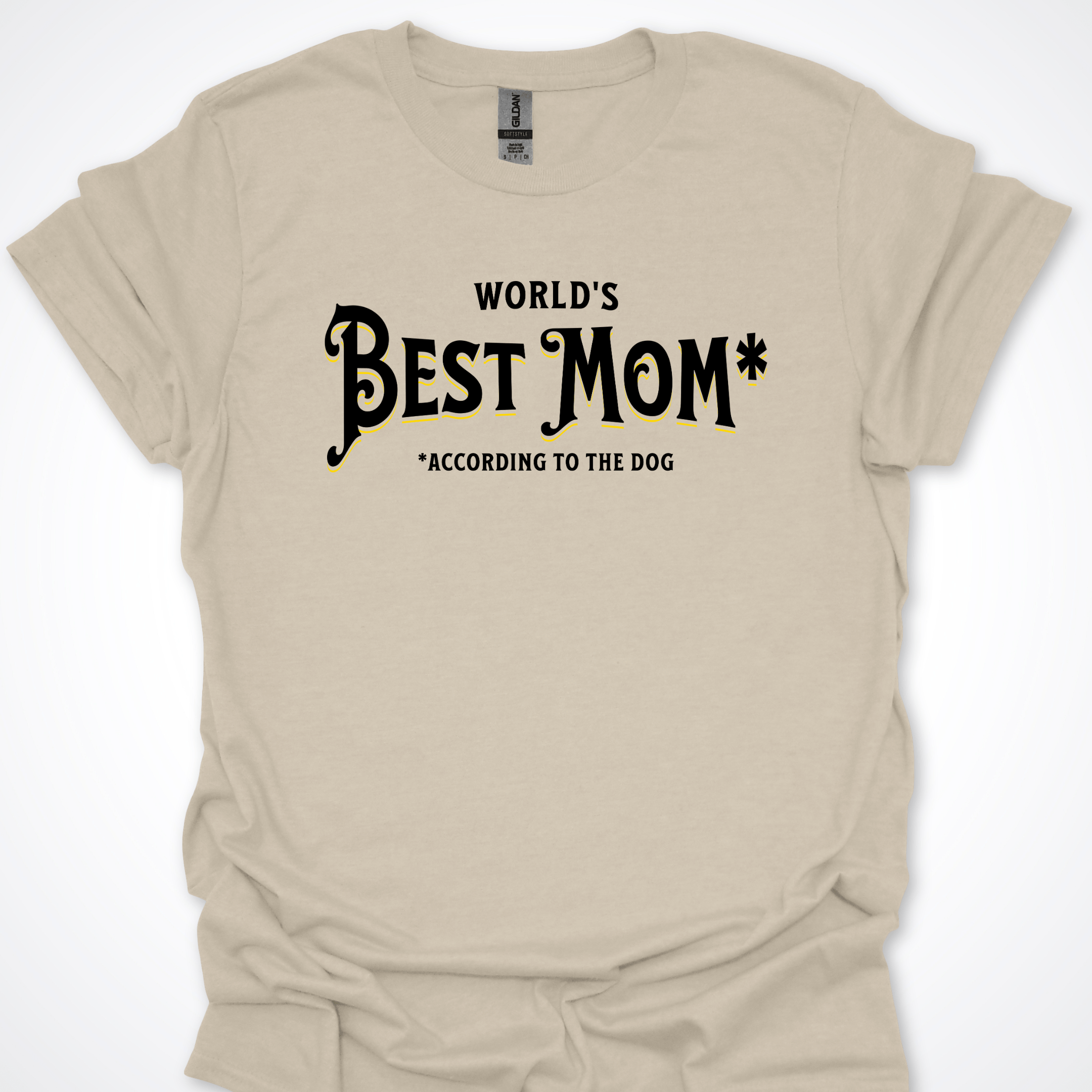 T-Shirt Natural / S World's Best Mom T-Shirt ReallyintoDogs