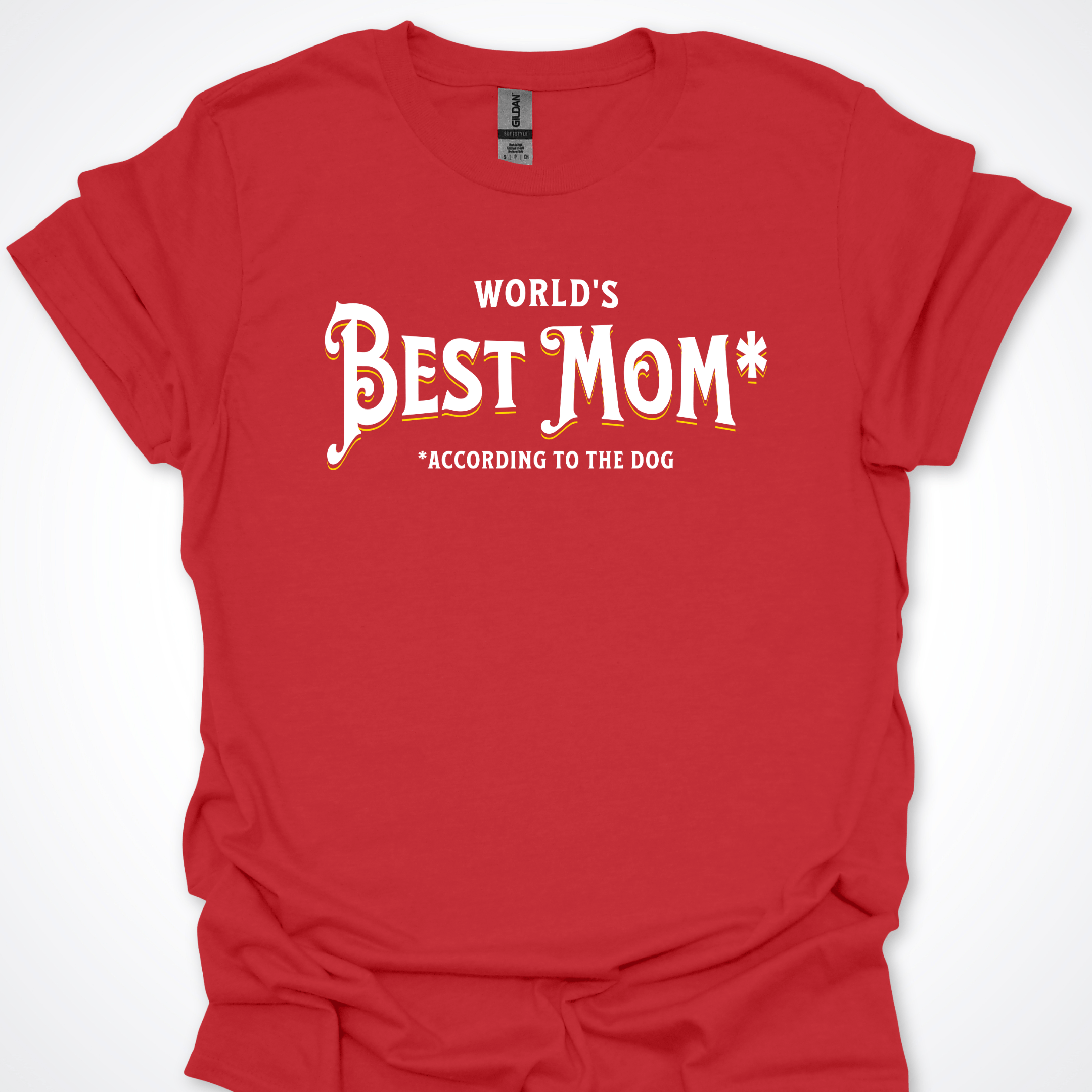 T-Shirt Red / S World's Best Mom T-Shirt ReallyintoDogs