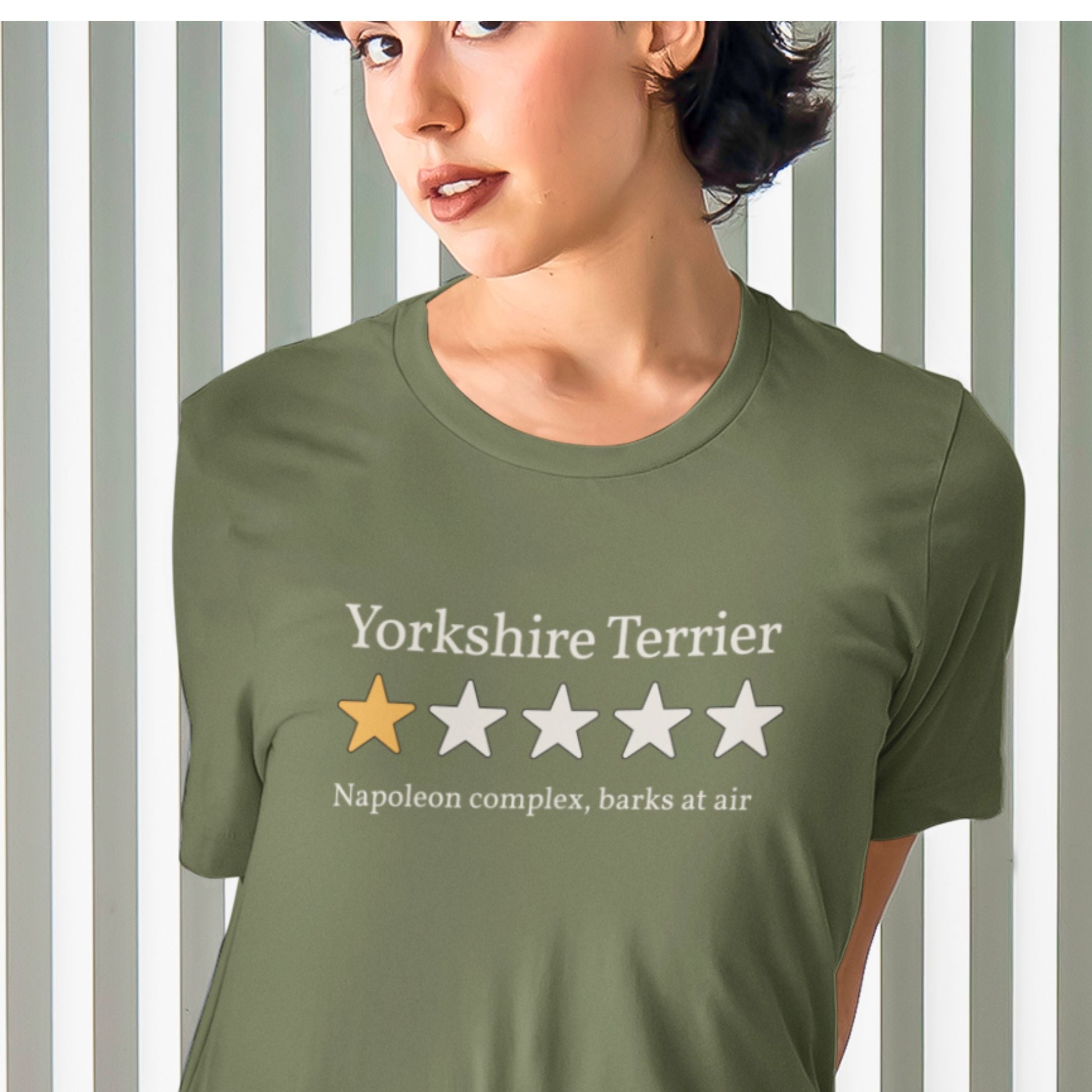 T-Shirt Yorkshire Terrier One Star Review T-Shirt ReallyintoDogs