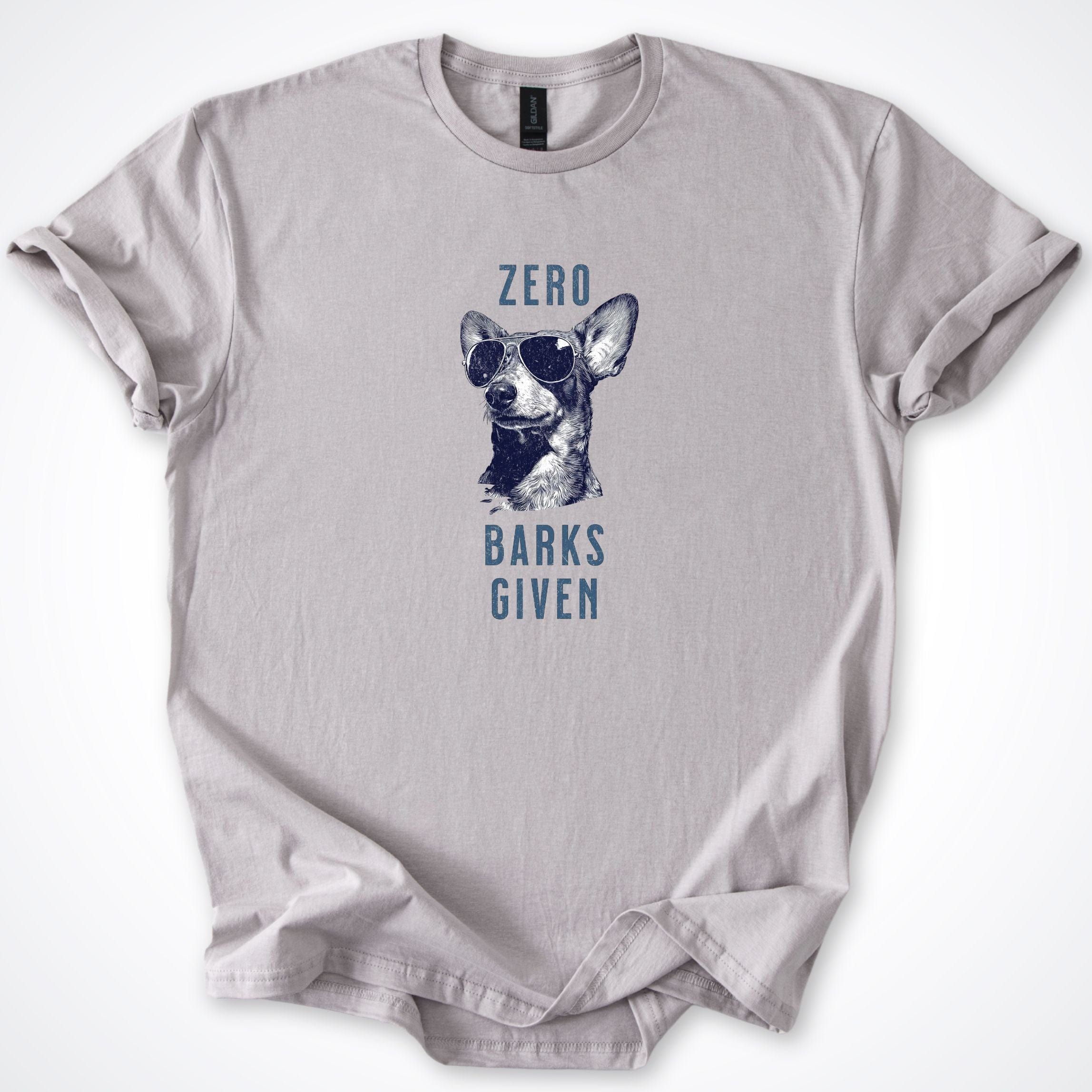 T-Shirt Ice Grey / S Zero Barks Given Dachshund T-Shirt ReallyintoDogs