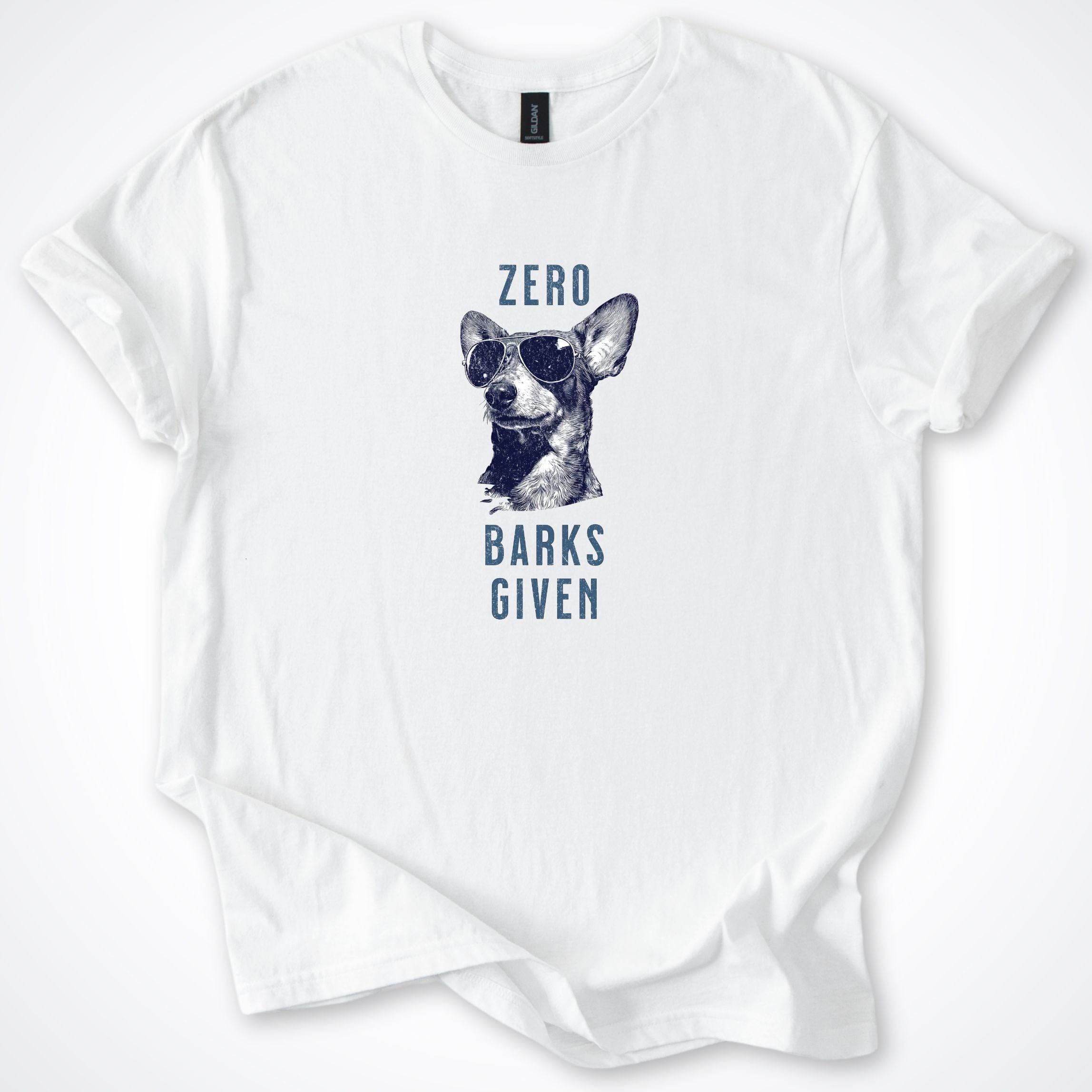 T-Shirt White / S Zero Barks Given Dachshund T-Shirt ReallyintoDogs