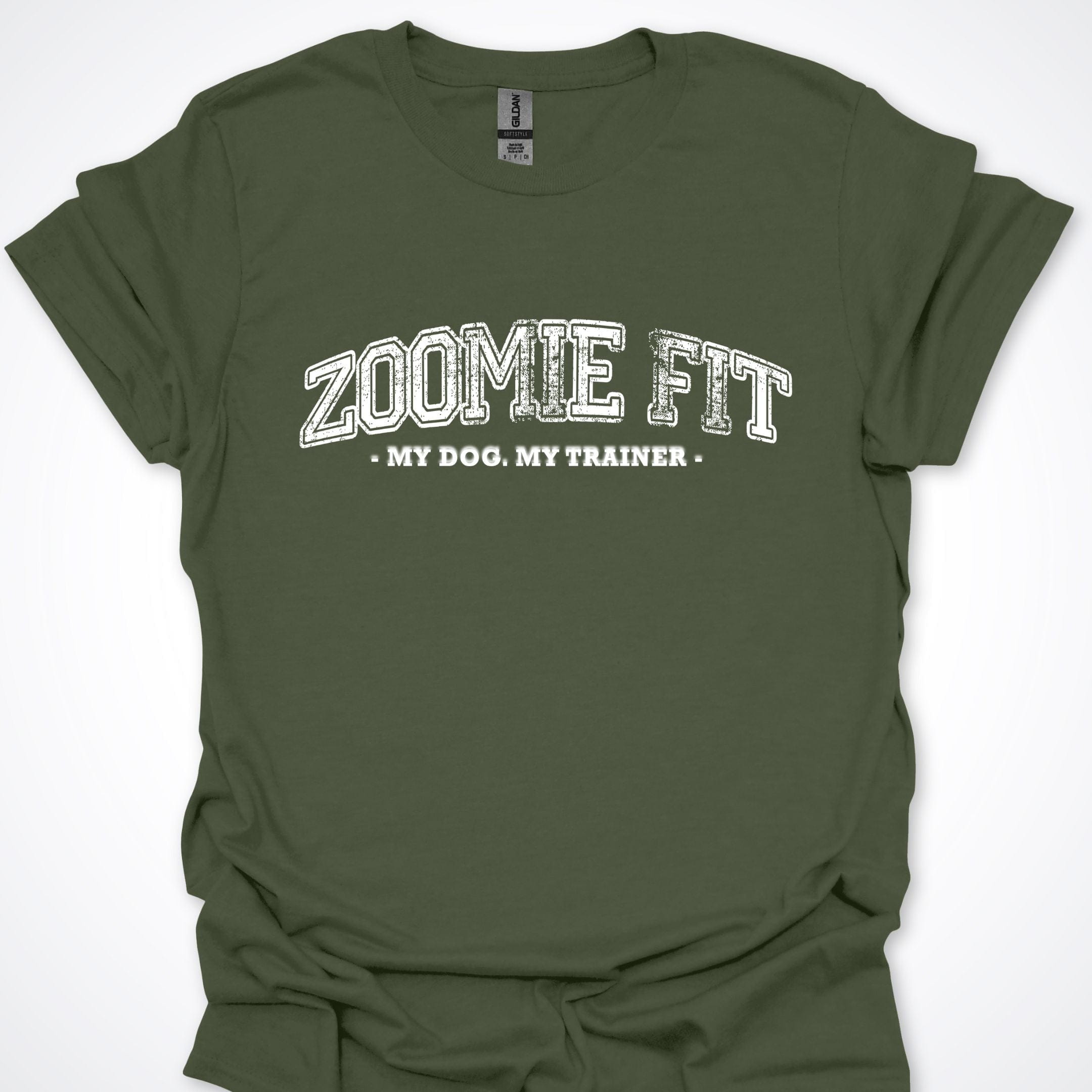 T-Shirt Military Green / S Zoomie Fit T-Shirt ReallyintoDogs
