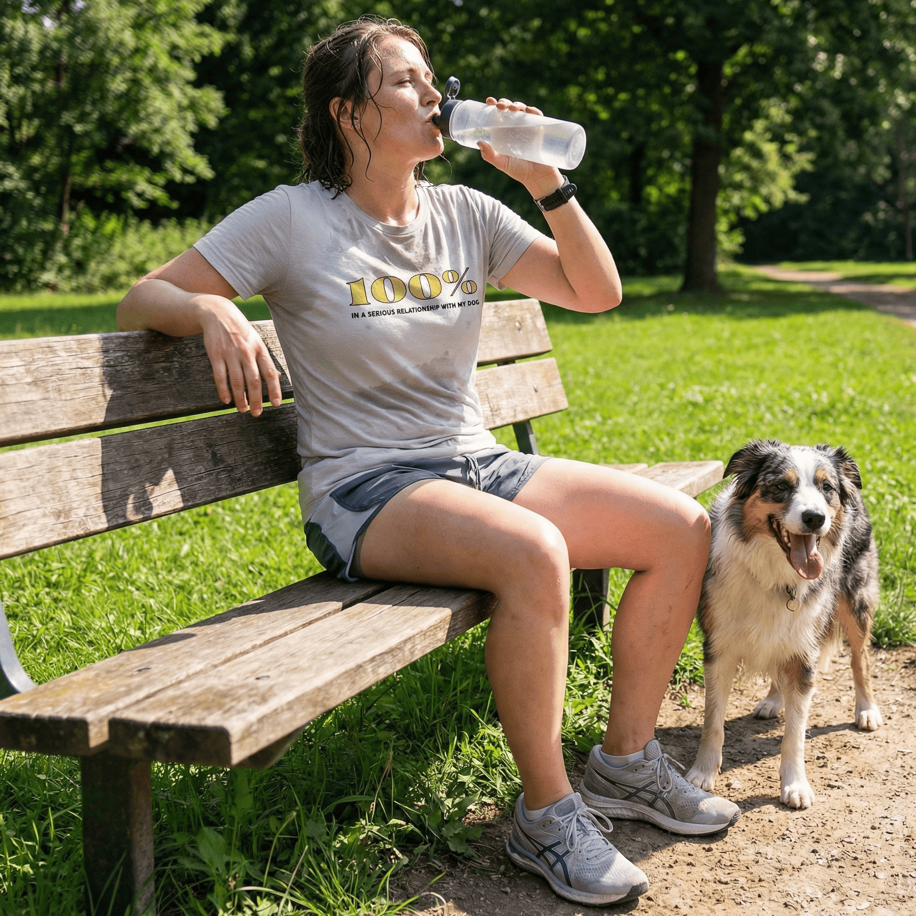 T-Shirt 100% In A Serious Relationship With My Dog T-Shirt ReallyintoDogs