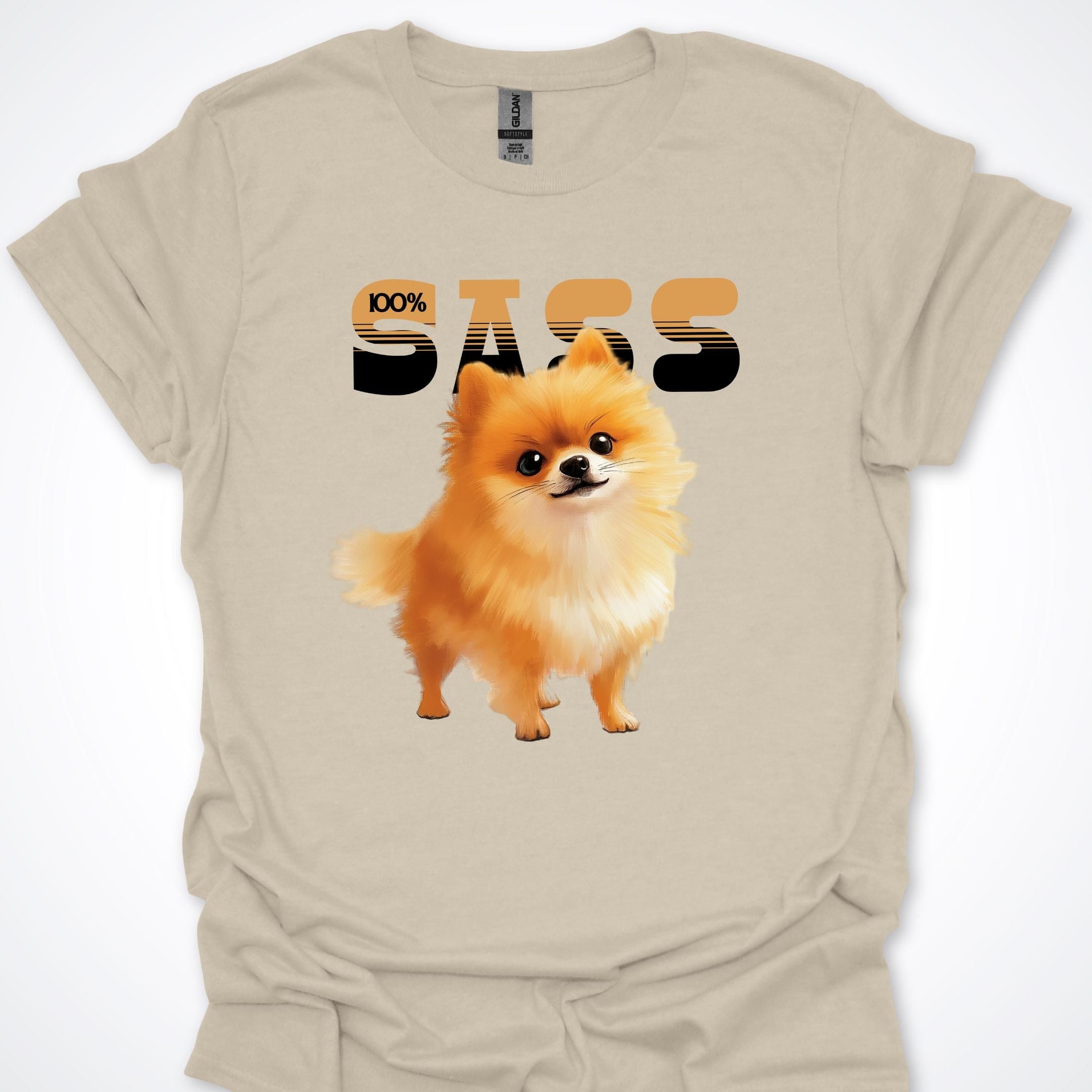 T-Shirt Natural / S 100% Sass Pomeranian Premium Unisex T-Shirt ReallyintoDogs