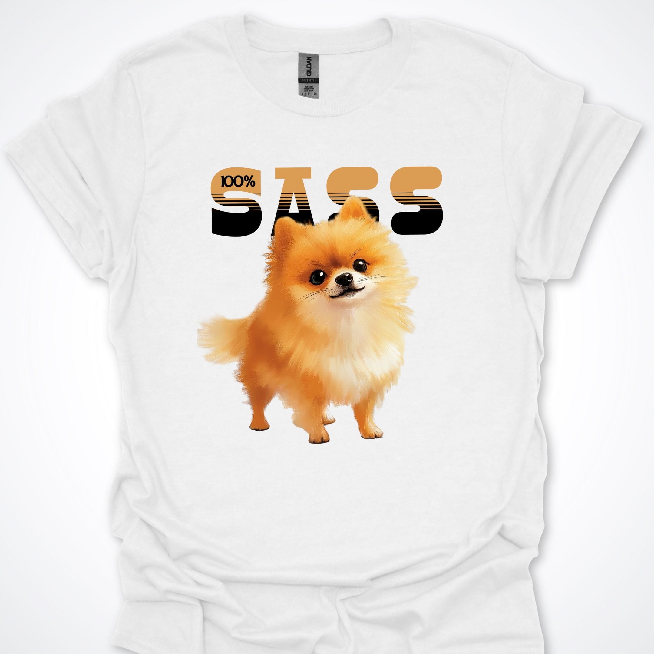 T-Shirt White / S 100% Sass Pomeranian Premium Unisex T-Shirt ReallyintoDogs