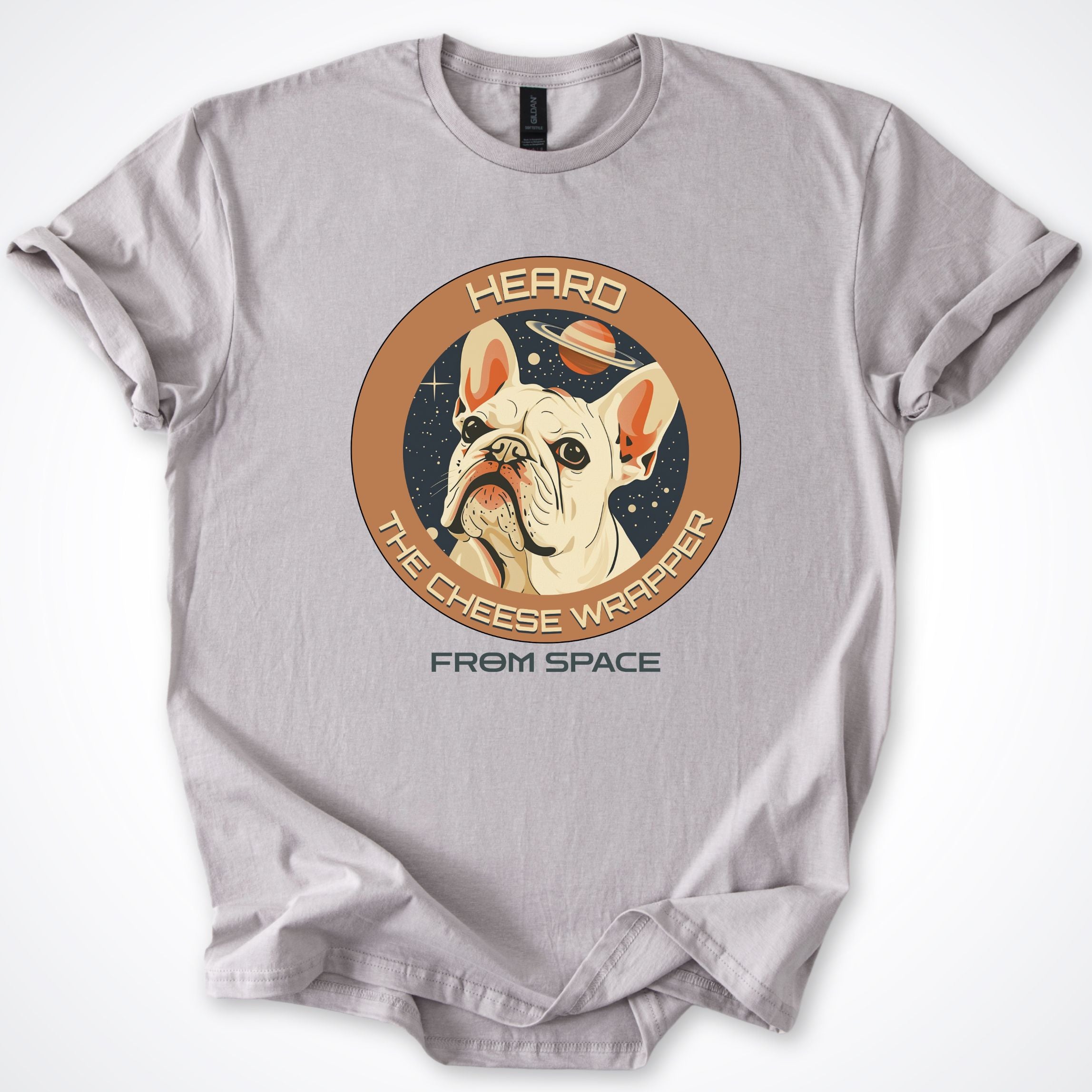 French Bulldog Heard the Cheese Wrapper T-Shirt