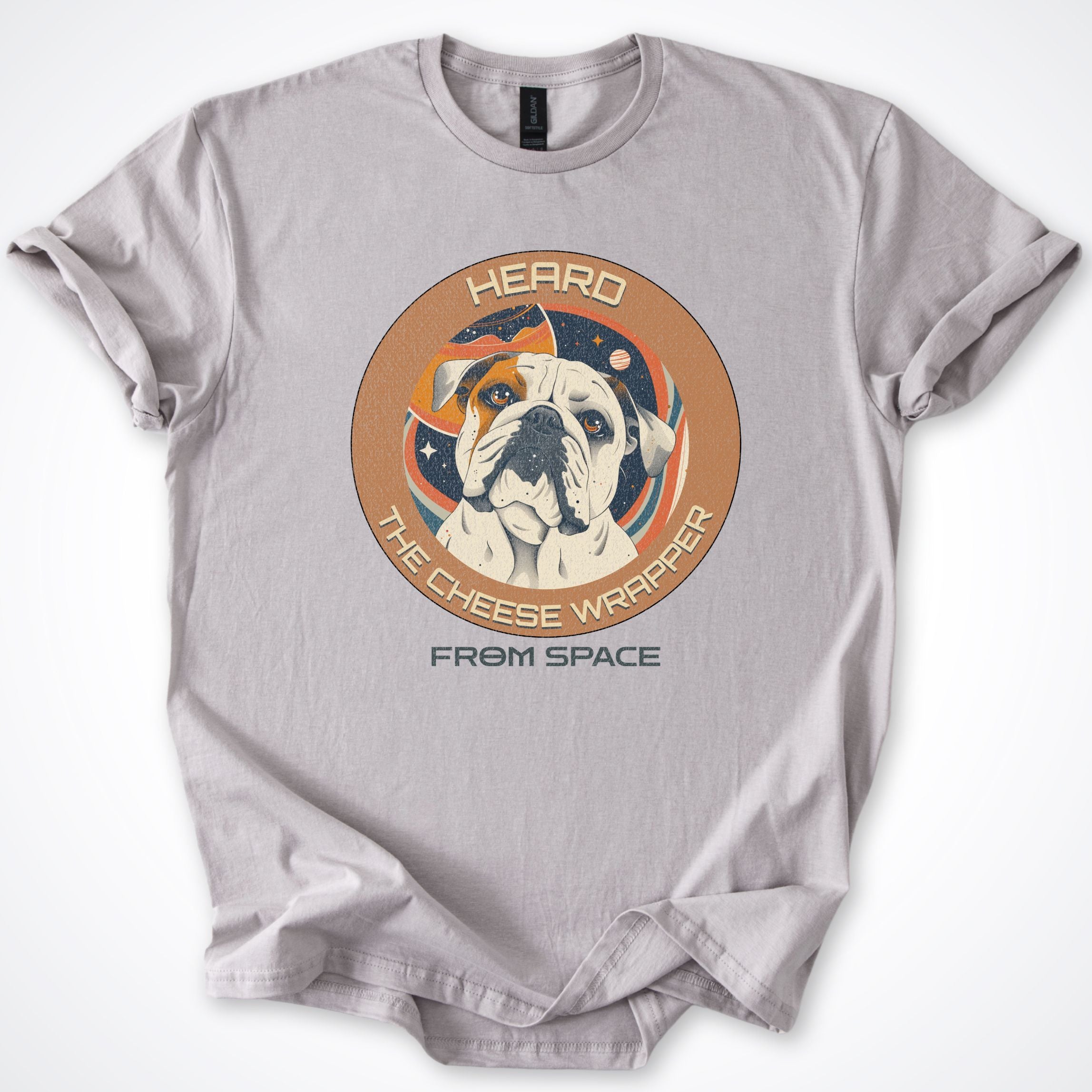 Bulldog Heard the Cheese Wrapper T-Shirt