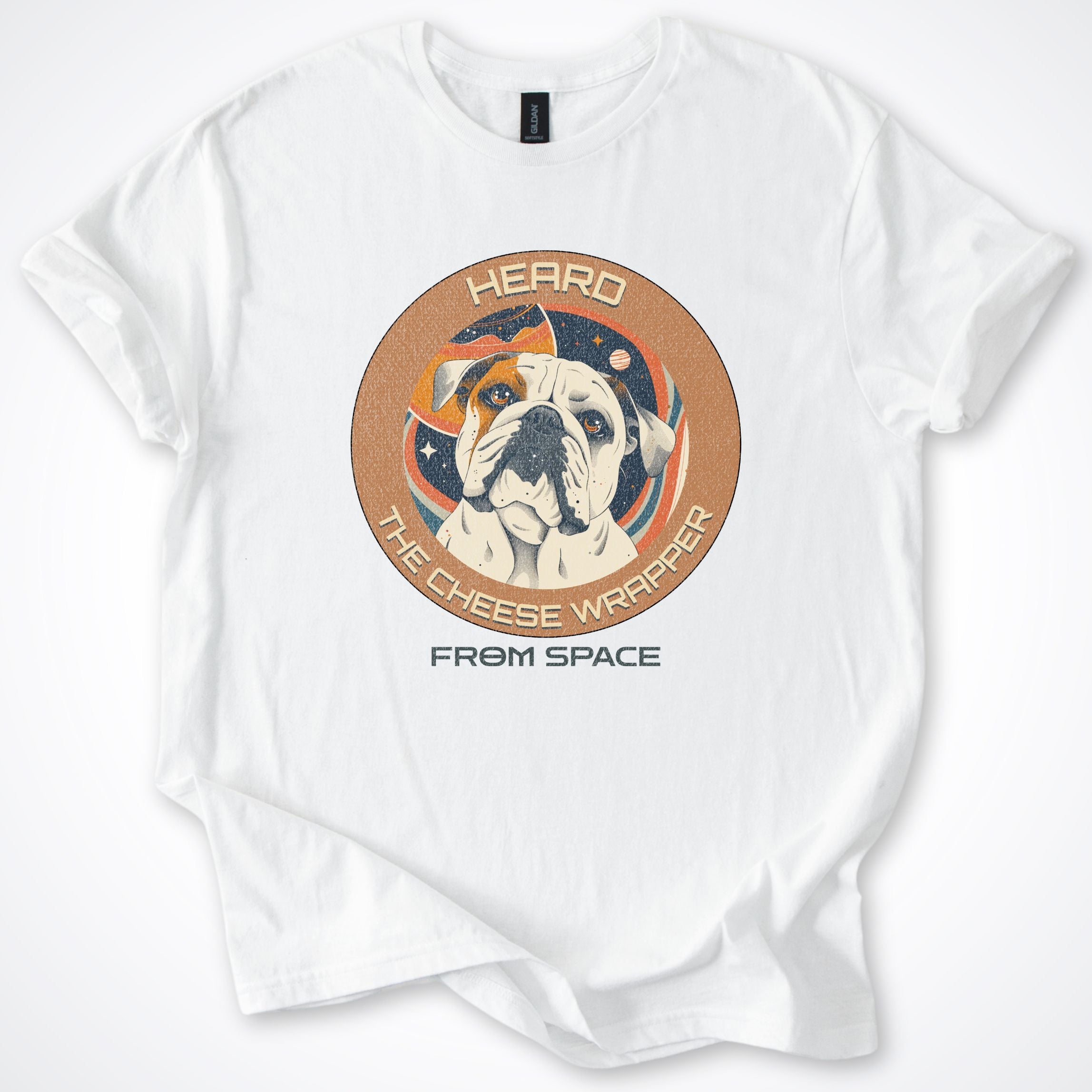 Bulldog Heard the Cheese Wrapper T-Shirt