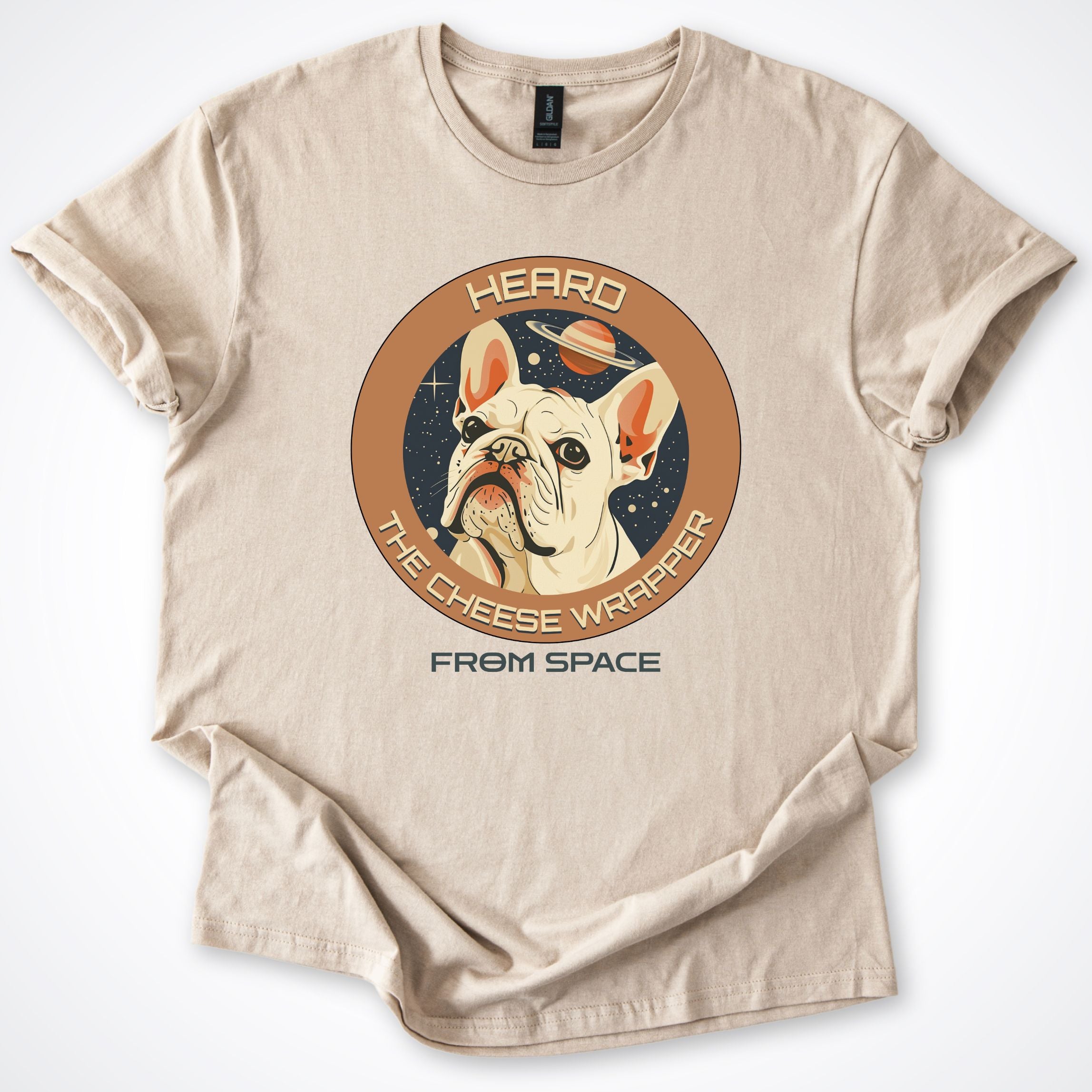French Bulldog Heard the Cheese Wrapper T-Shirt