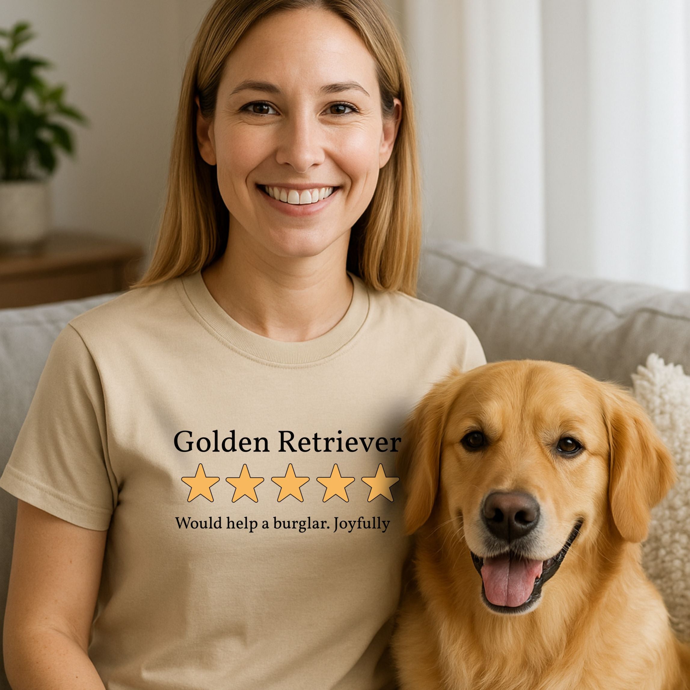 Golden Retriever 2.0 Five Star Review T-Shirt