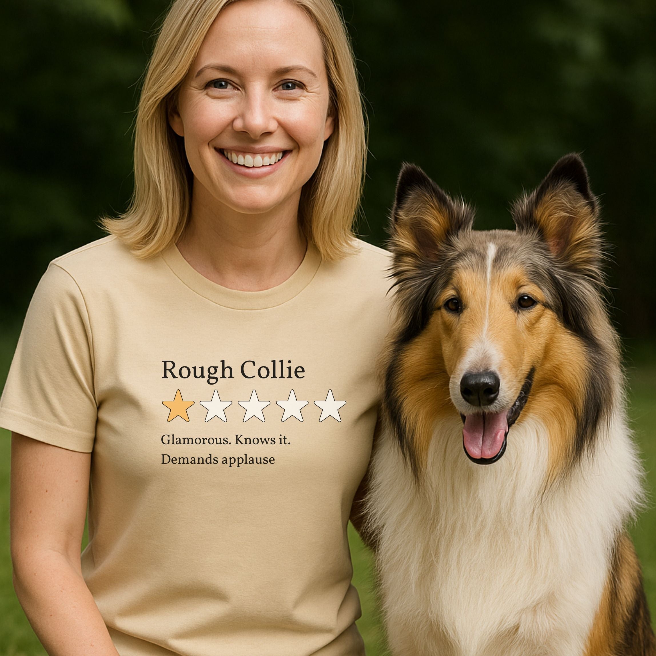 Rough Collie One Star Review T-Shirt
