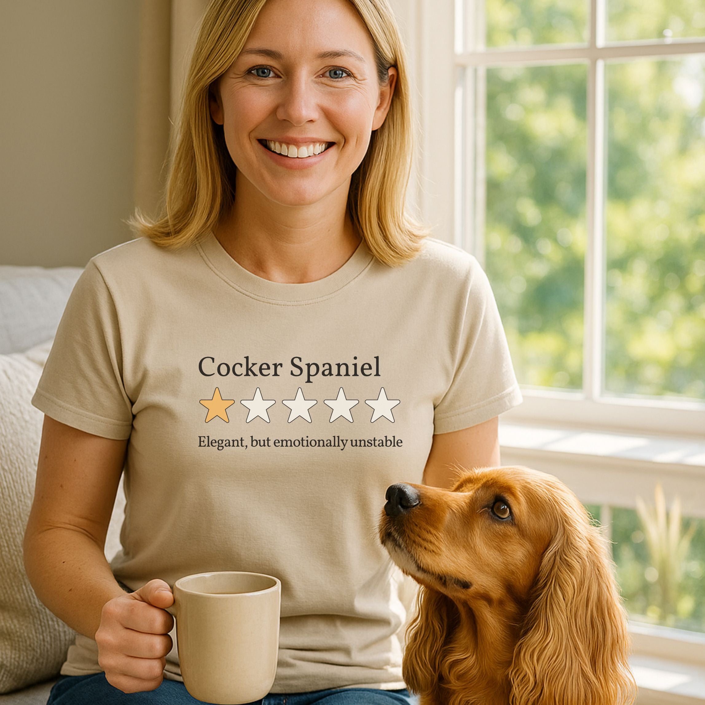 Cocker Spaniel One Star Review T-Shirt