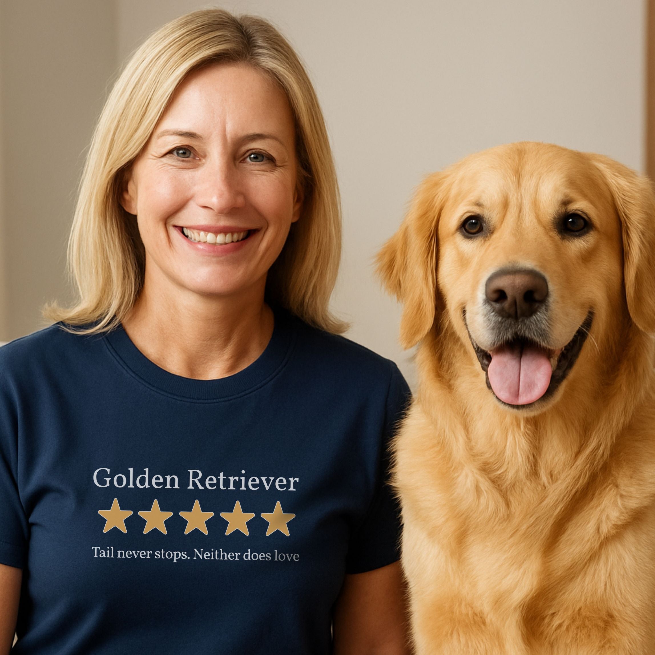Golden Retriever Five Star Review T-Shirt