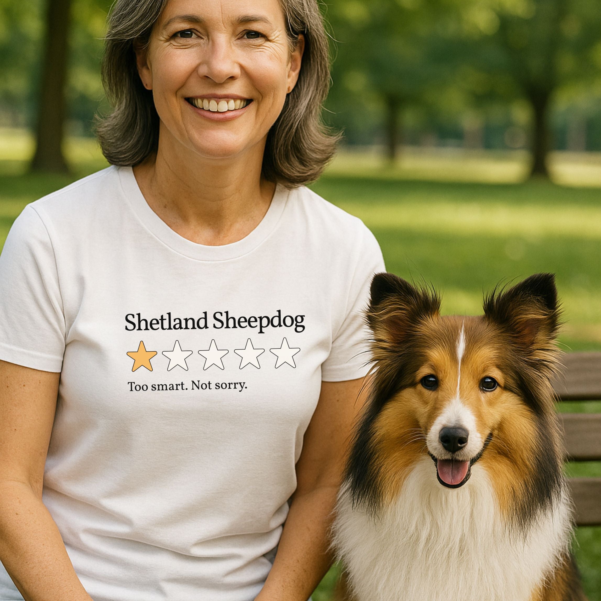Shetland Sheepdog One Star Review T-Shirt