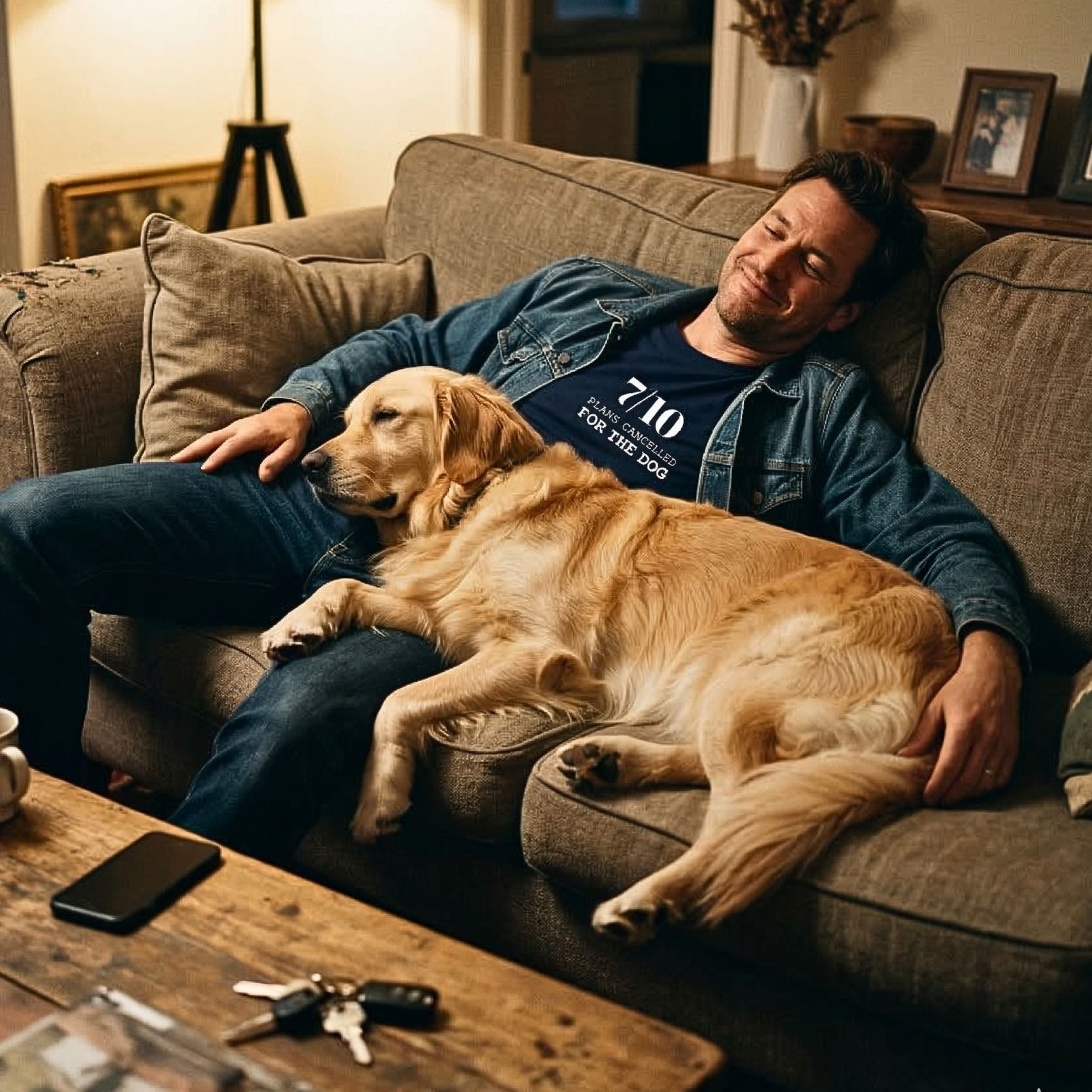 T-Shirt 7/10 Plans Cancelled Stacked T-Shirt ReallyintoDogs