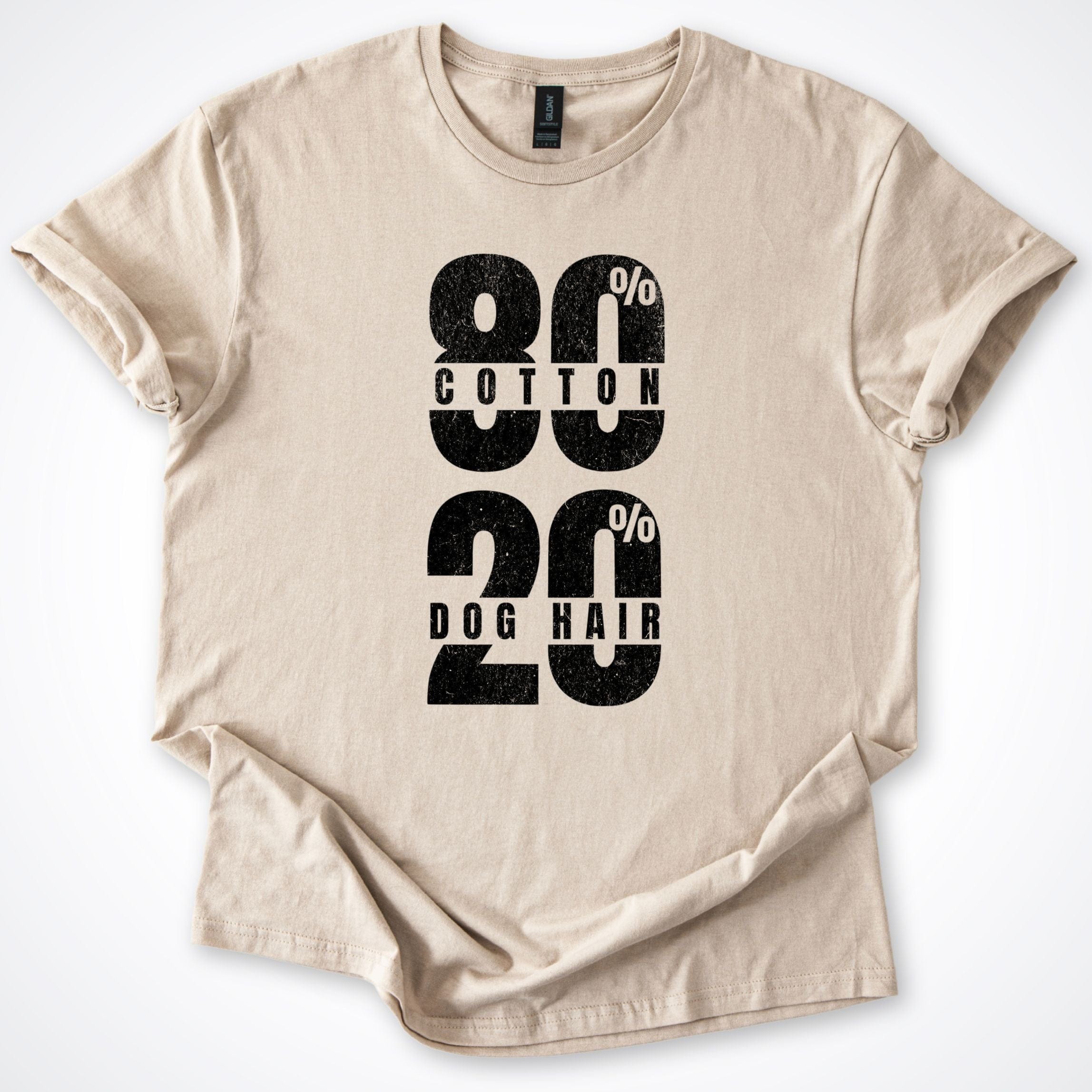 T-Shirt Sand / S 80% Cotton 20% Dog Hair T-Shirt ReallyintoDogs