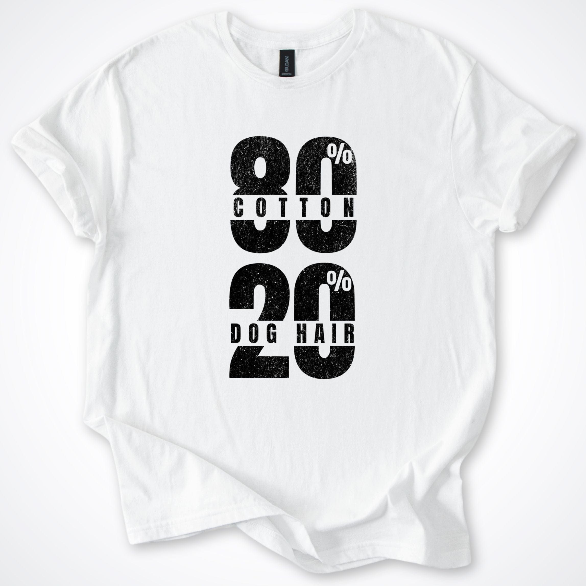 T-Shirt White / S 80% Cotton 20% Dog Hair T-Shirt ReallyintoDogs