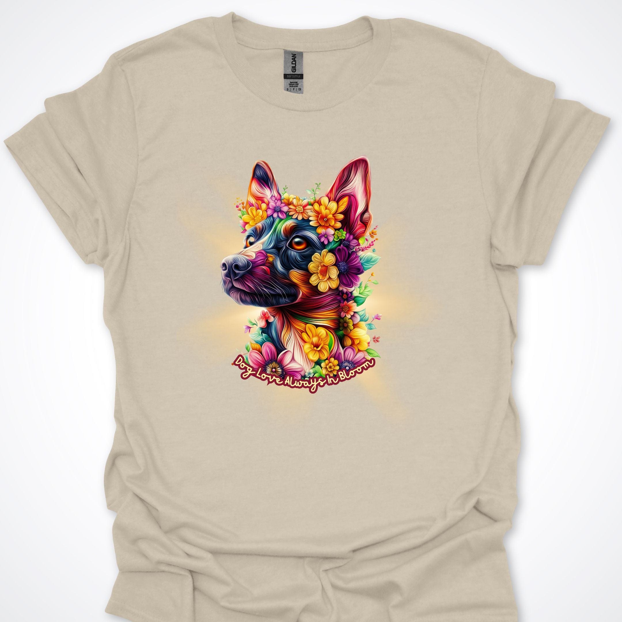 T-Shirt Natural / S Always in Bloom Australian Kelpie T-Shirt ReallyintoDogs