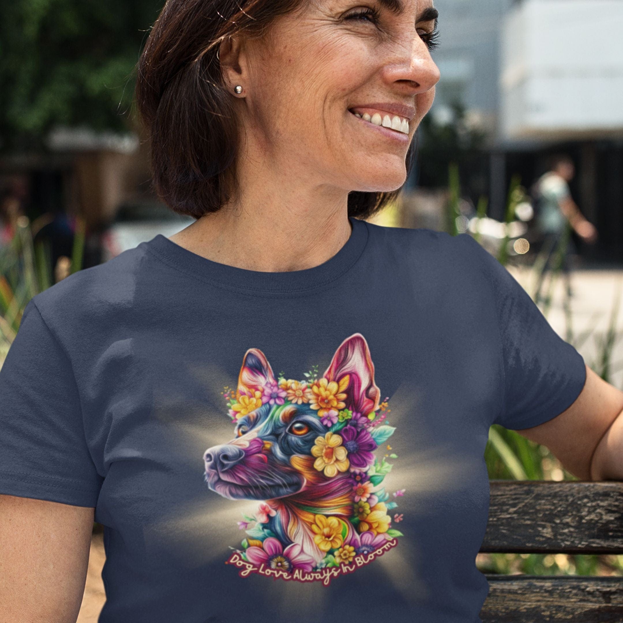 T-Shirt Always in Bloom Australian Kelpie T-Shirt ReallyintoDogs