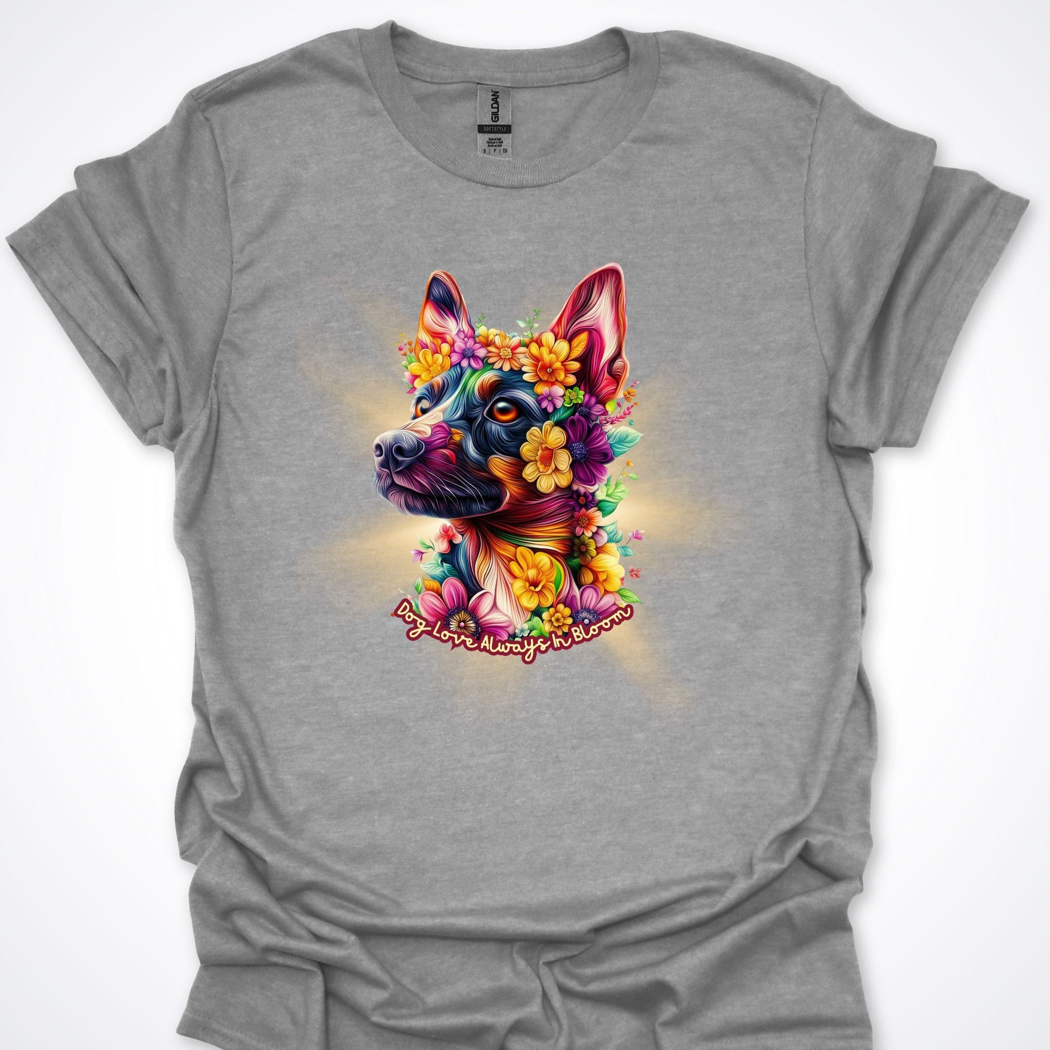 T-Shirt Sport Grey / S Always in Bloom Australian Kelpie T-Shirt ReallyintoDogs