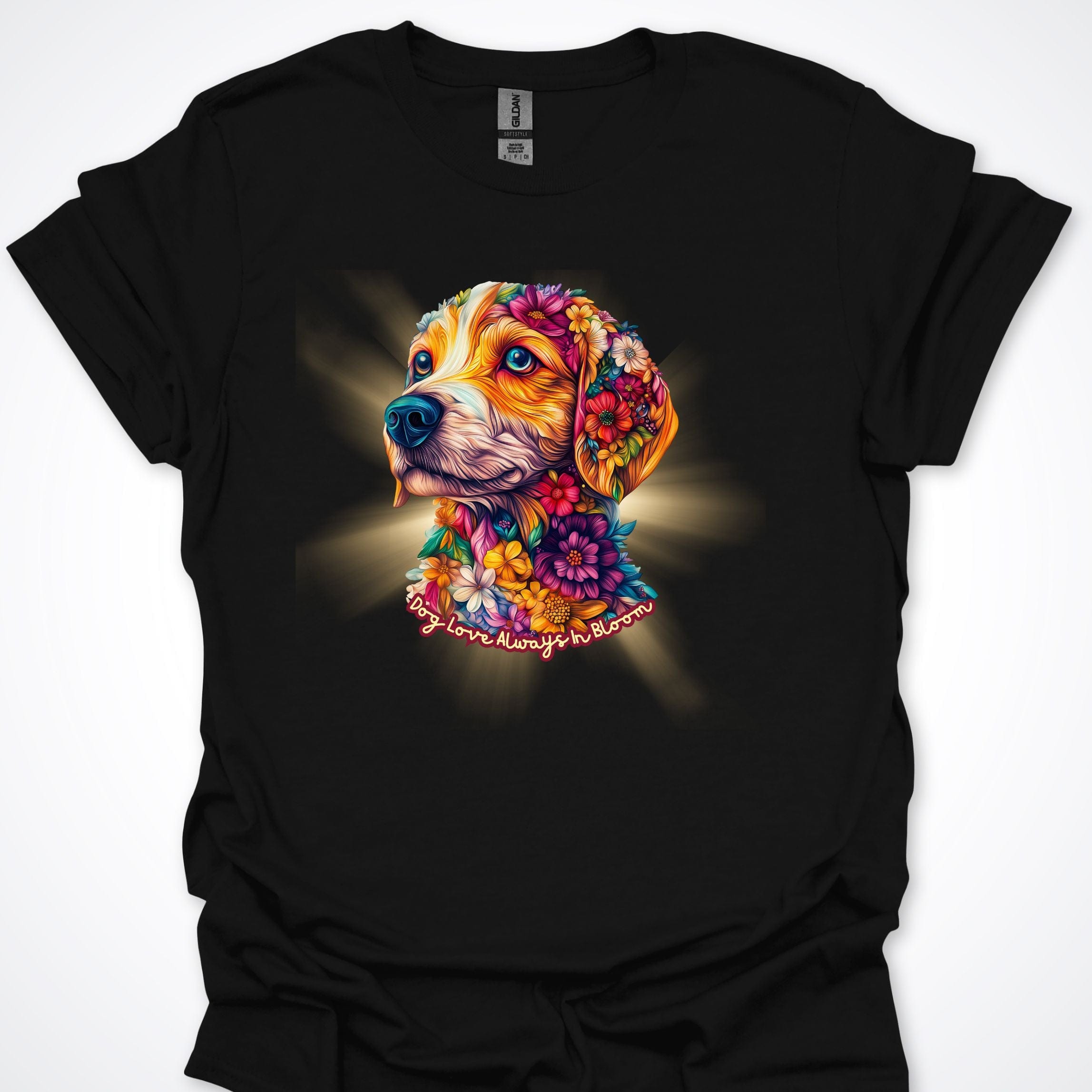 T-Shirt Black / S Always in Bloom Beagle T-Shirt ReallyintoDogs