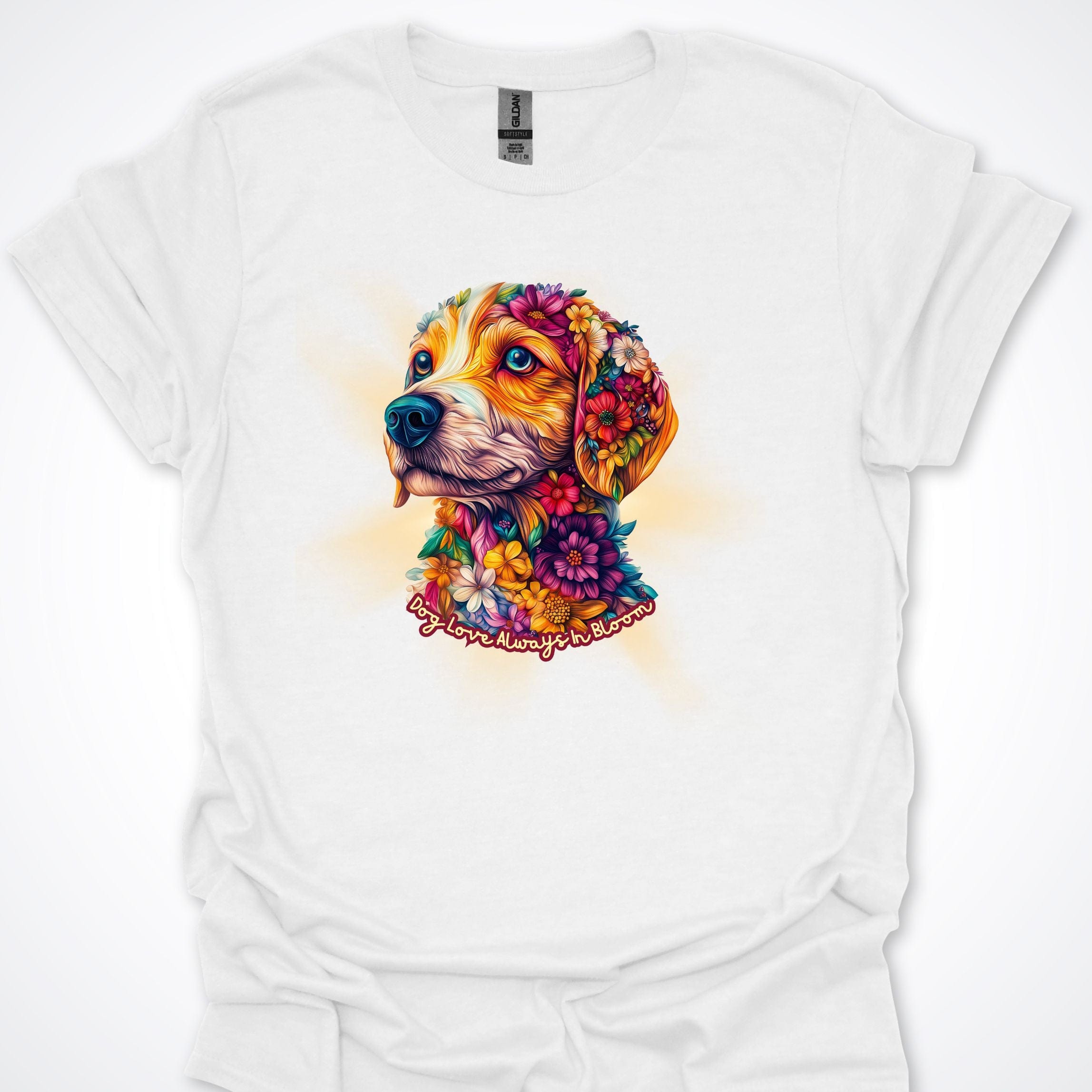 T-Shirt White / S Always in Bloom Beagle T-Shirt ReallyintoDogs