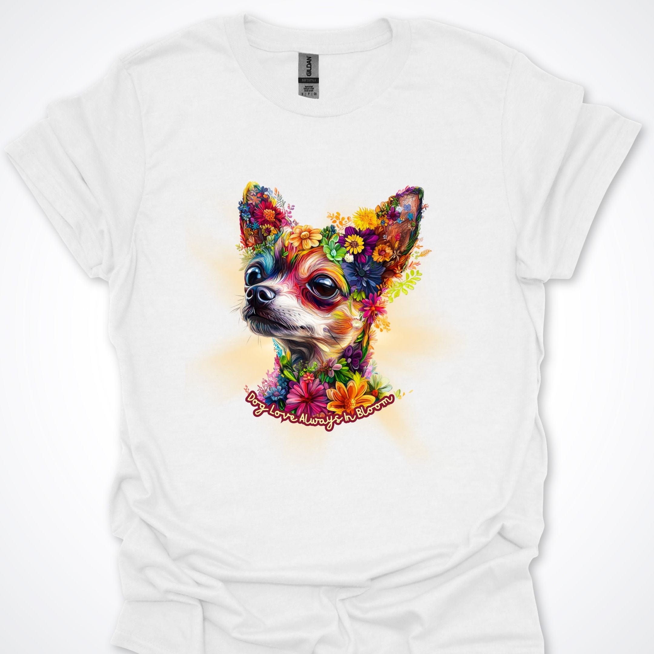 T-Shirt White / S Always in Bloom Chihuahua T-Shirt ReallyintoDogs