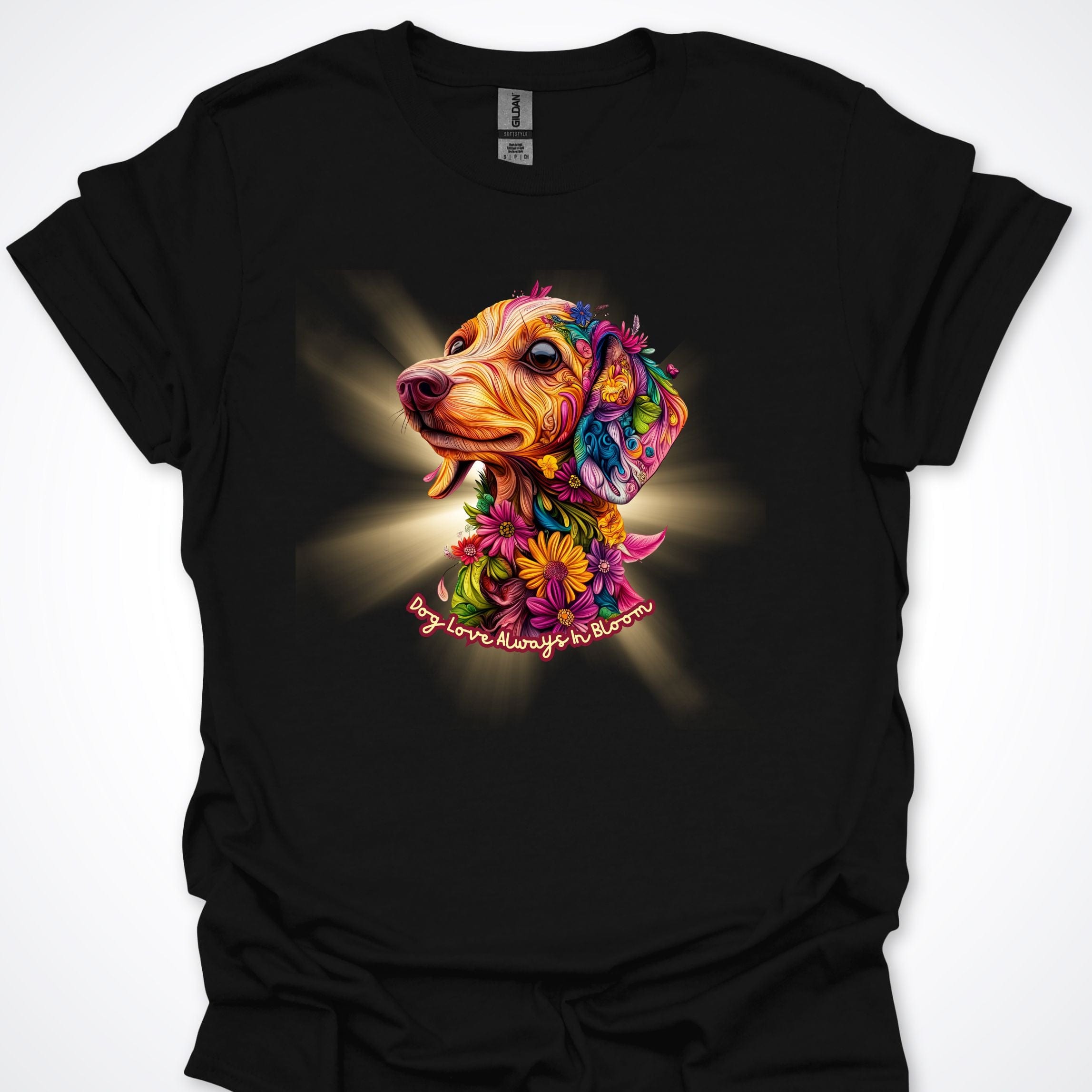 T-Shirt Black / S Always in Bloom Dachshund T-Shirt ReallyintoDogs