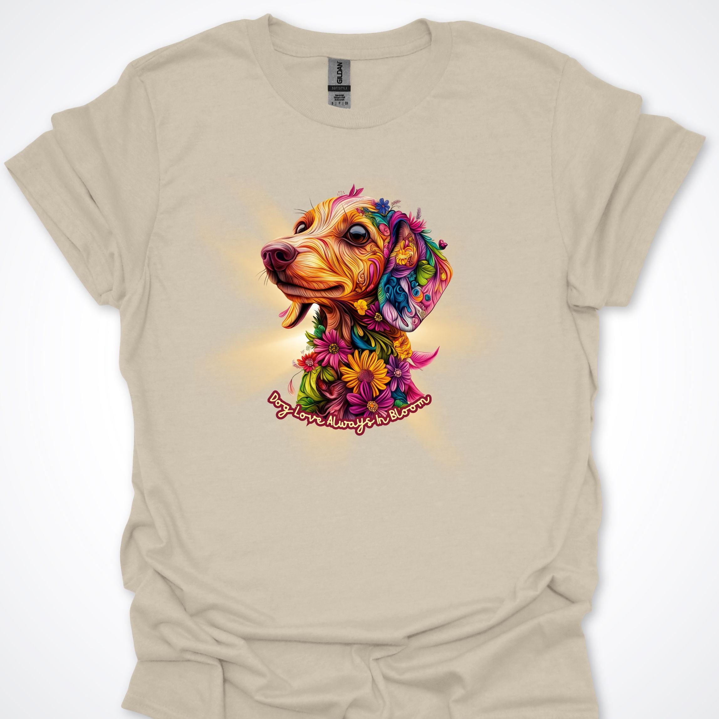 T-Shirt Natural / S Always in Bloom Dachshund T-Shirt ReallyintoDogs
