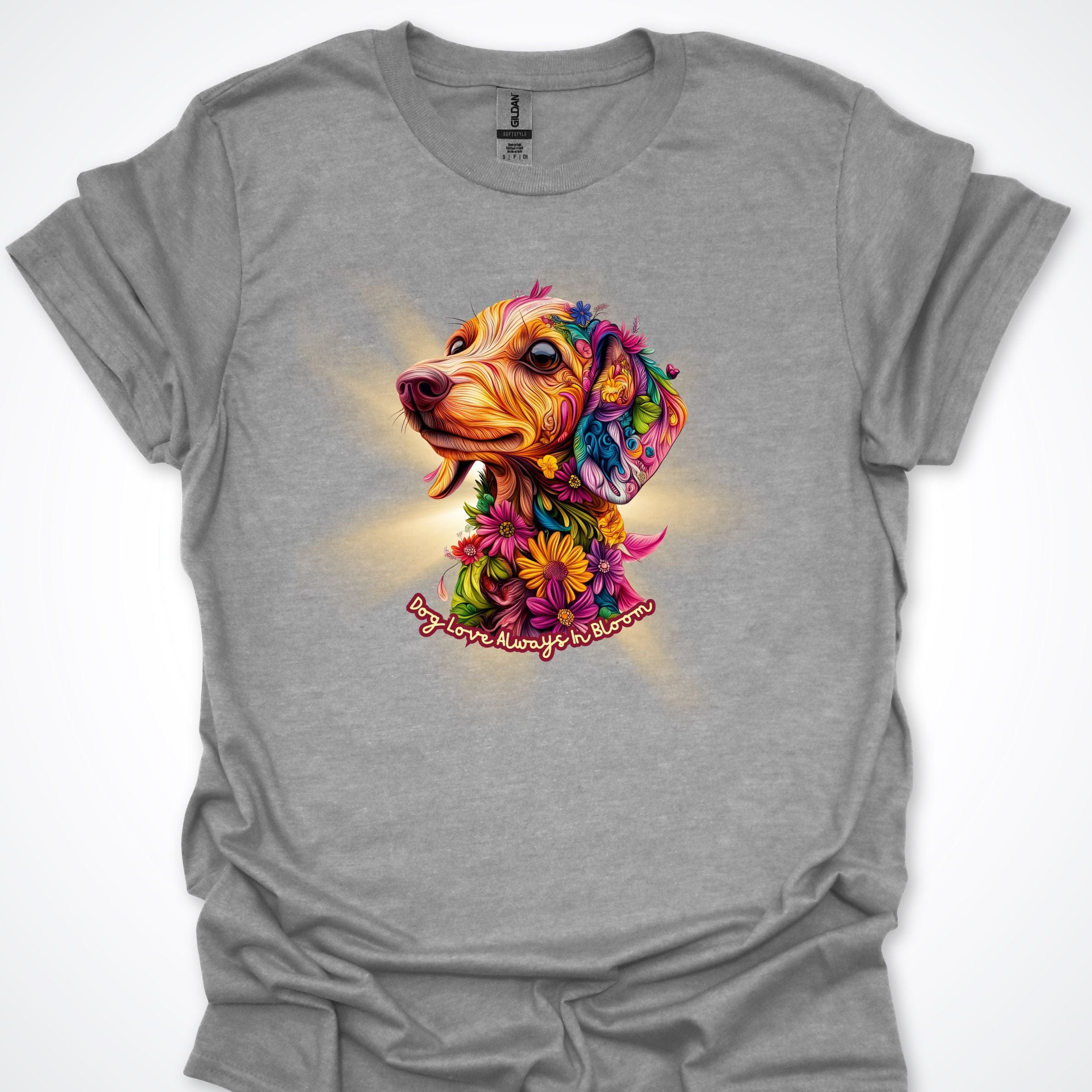 T-Shirt Sport Grey / S Always in Bloom Dachshund T-Shirt ReallyintoDogs