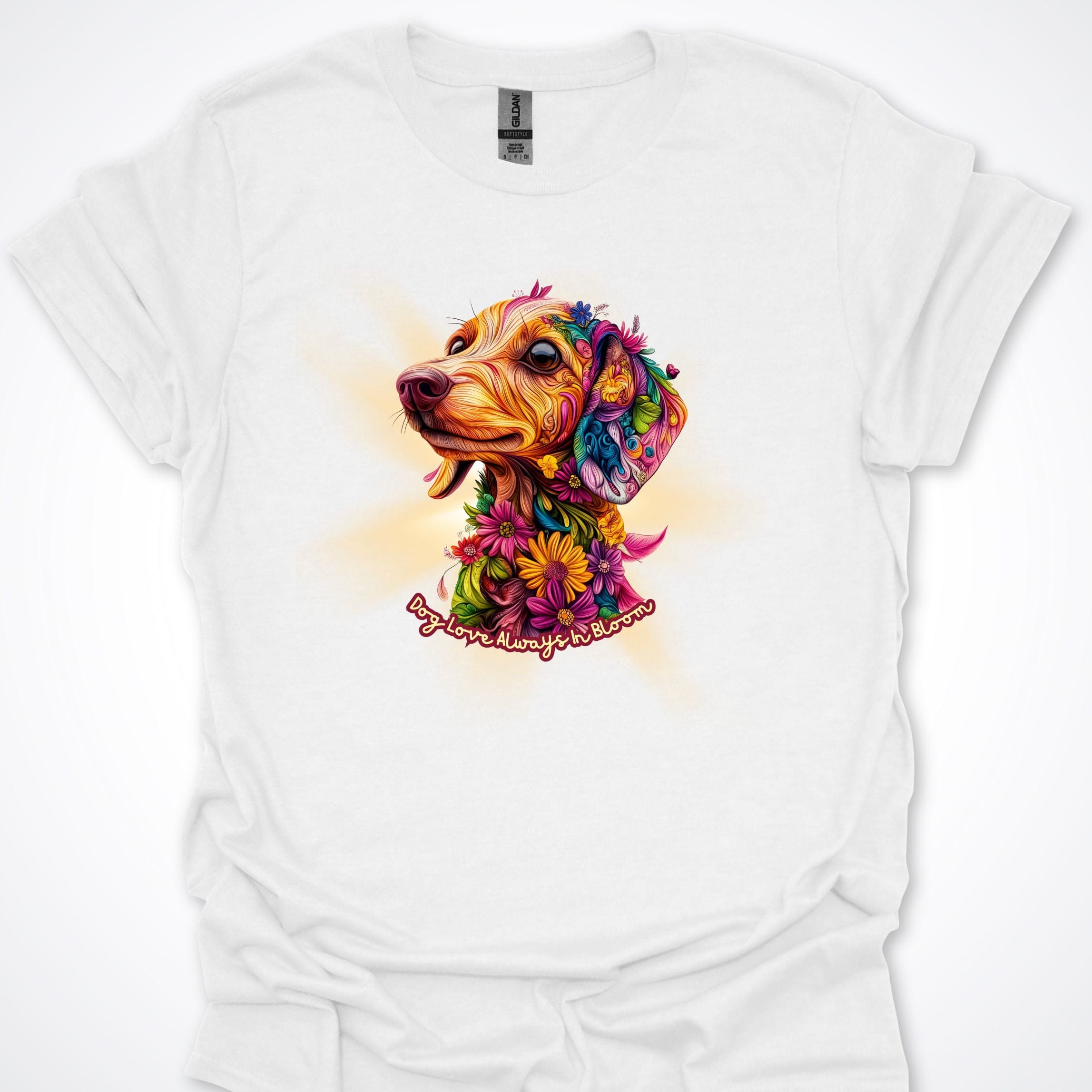 T-Shirt White / S Always in Bloom Dachshund T-Shirt ReallyintoDogs