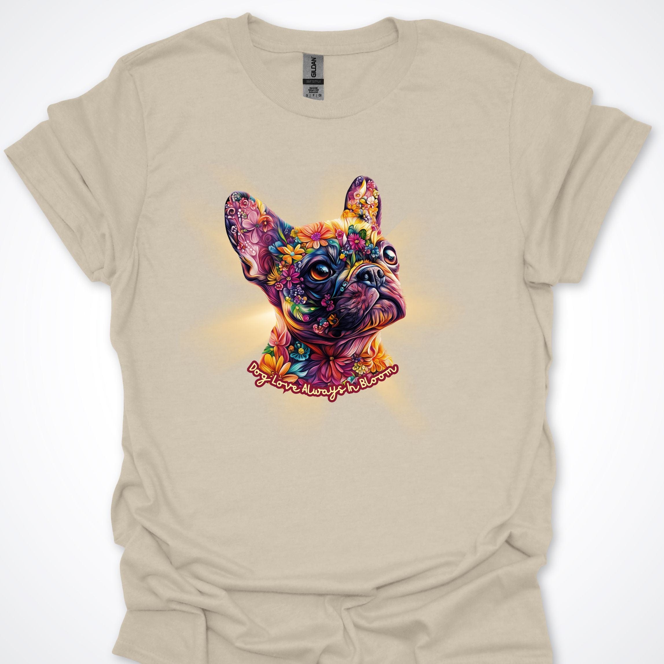 T-Shirt Natural / S Always in Bloom French Bulldog T-Shirt ReallyintoDogs