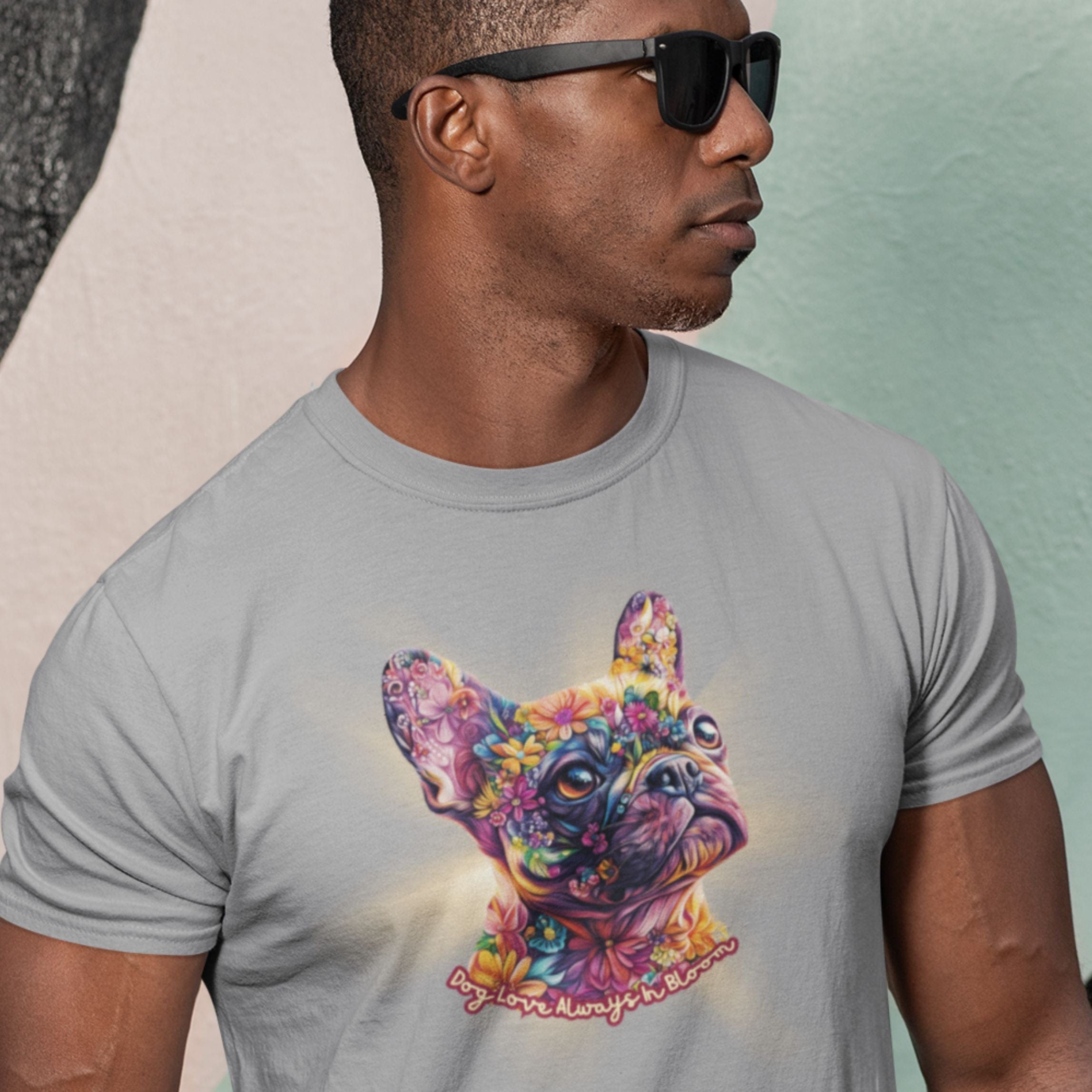 T-Shirt Always in Bloom French Bulldog T-Shirt ReallyintoDogs