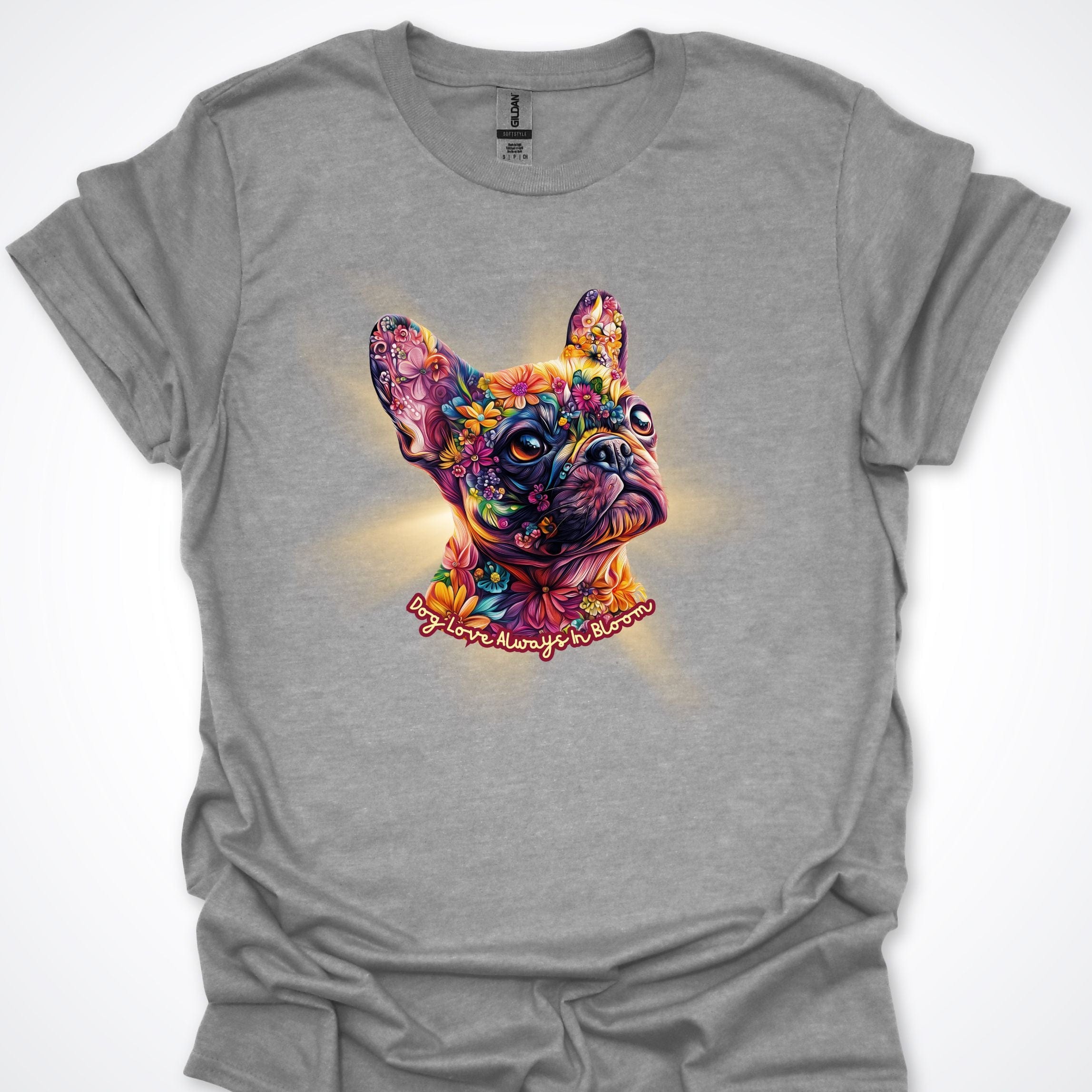 T-Shirt Sport Grey / S Always in Bloom French Bulldog T-Shirt ReallyintoDogs