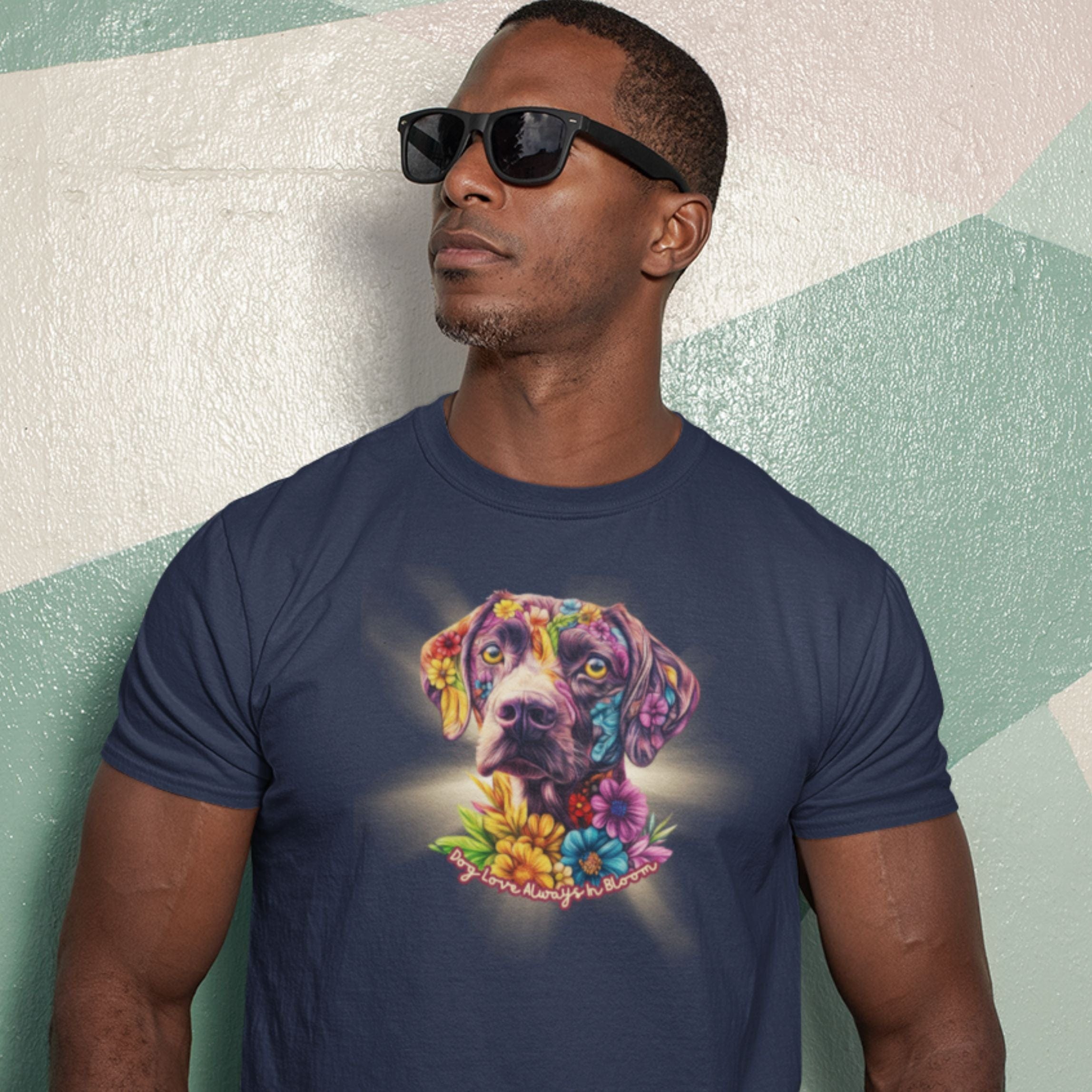 T-Shirt Always in Bloom German Shorthhaired Pointer T-Shirt ReallyintoDogs