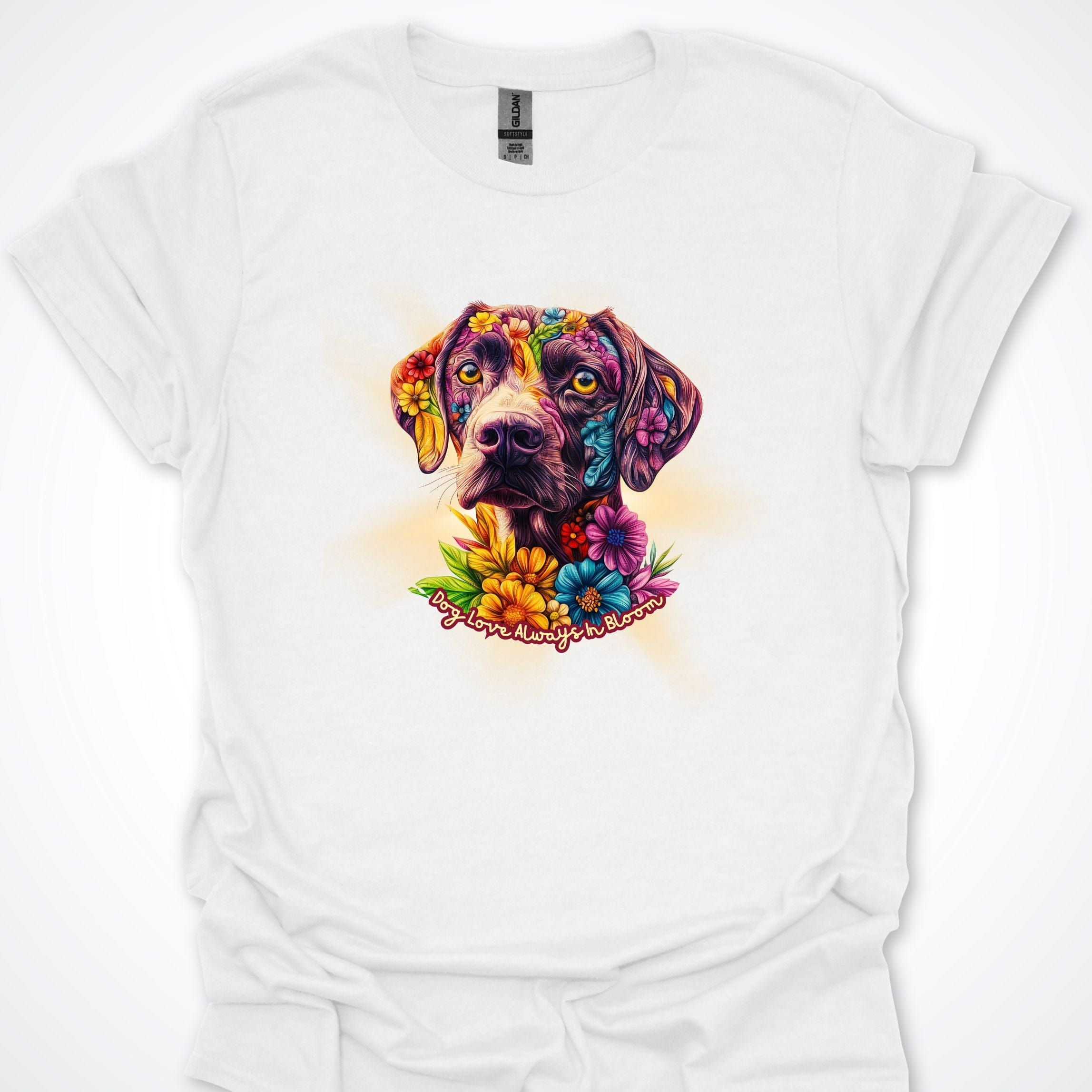 T-Shirt White / S Always in Bloom German Shorthhaired Pointer T-Shirt ReallyintoDogs