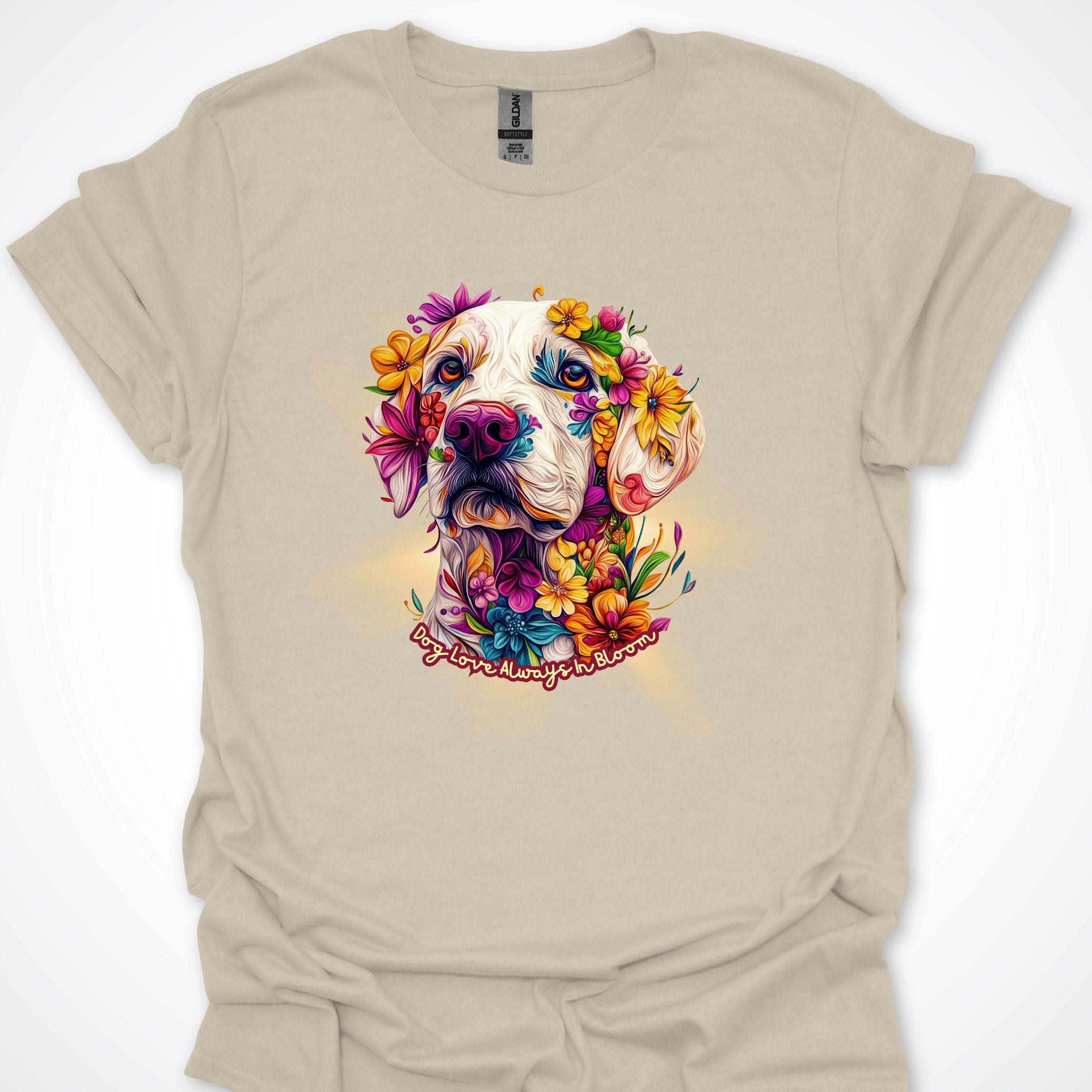 T-Shirt Natural / S Always in Bloom Labrador T-Shirt ReallyintoDogs