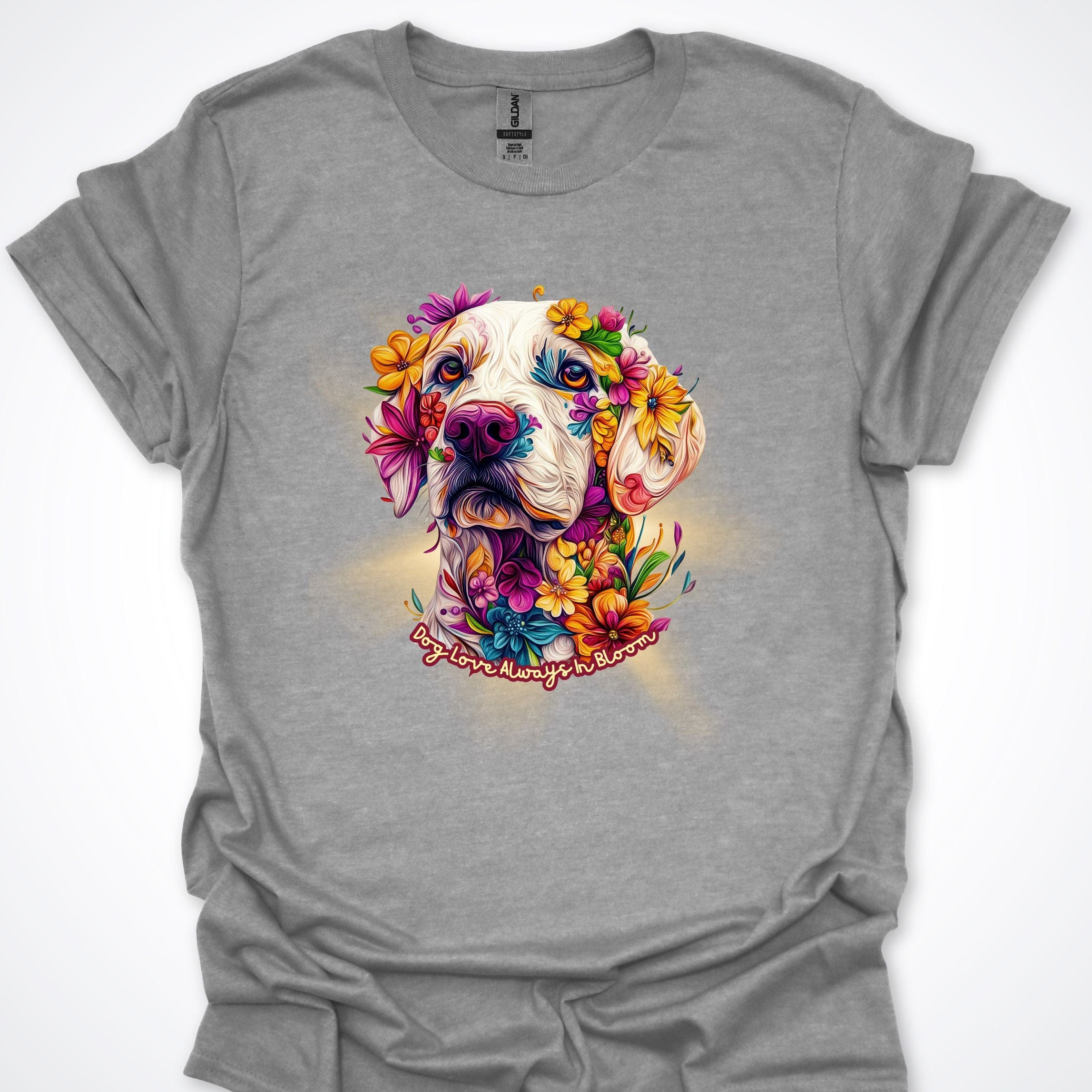 T-Shirt Sport Grey / S Always in Bloom Labrador T-Shirt ReallyintoDogs
