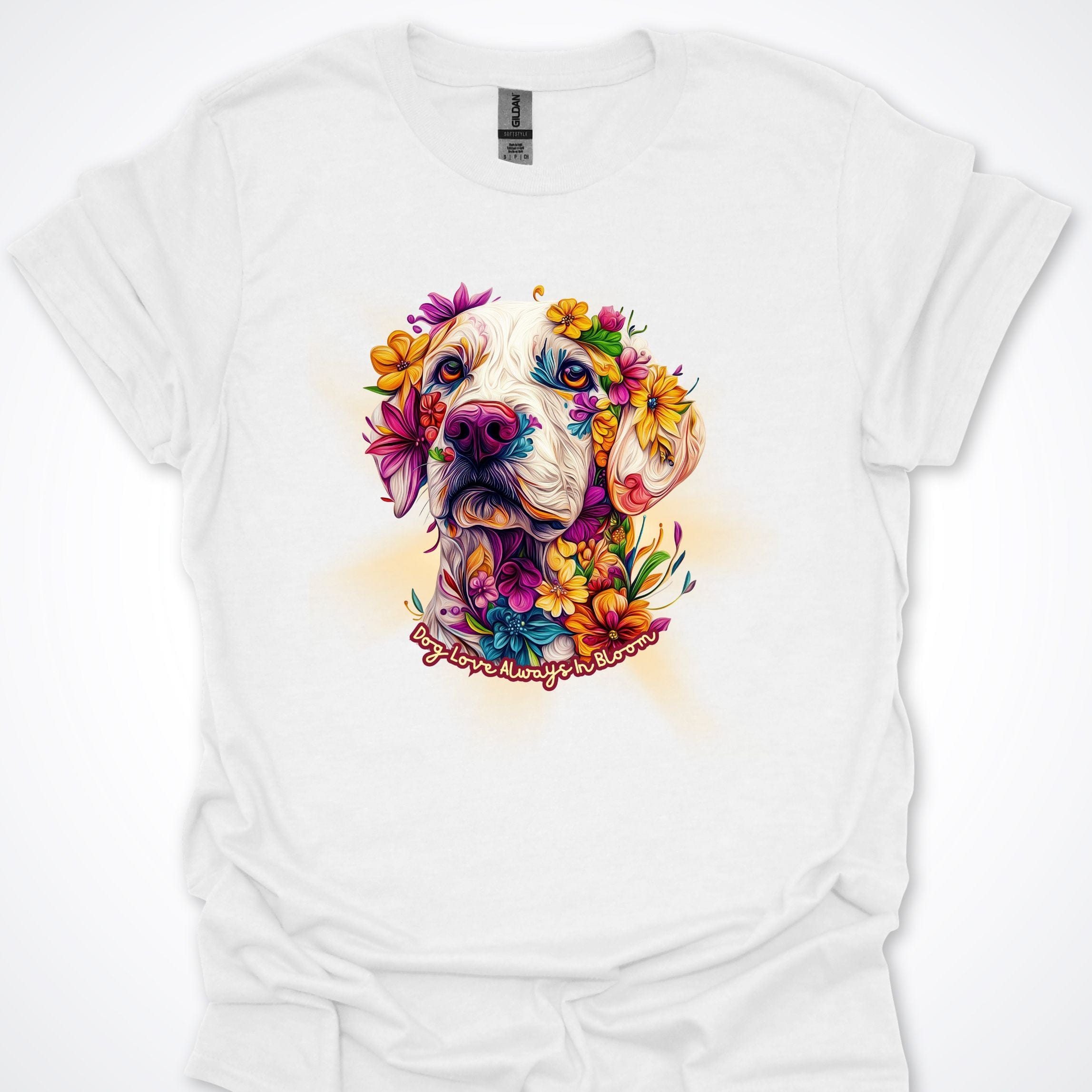 T-Shirt White / S Always in Bloom Labrador T-Shirt ReallyintoDogs